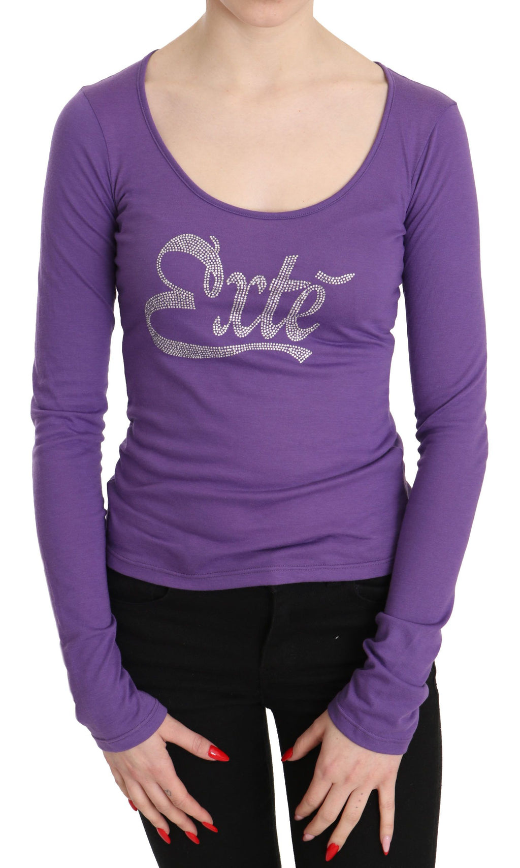Exte Purple Long Sleeve T-Shirt for Women