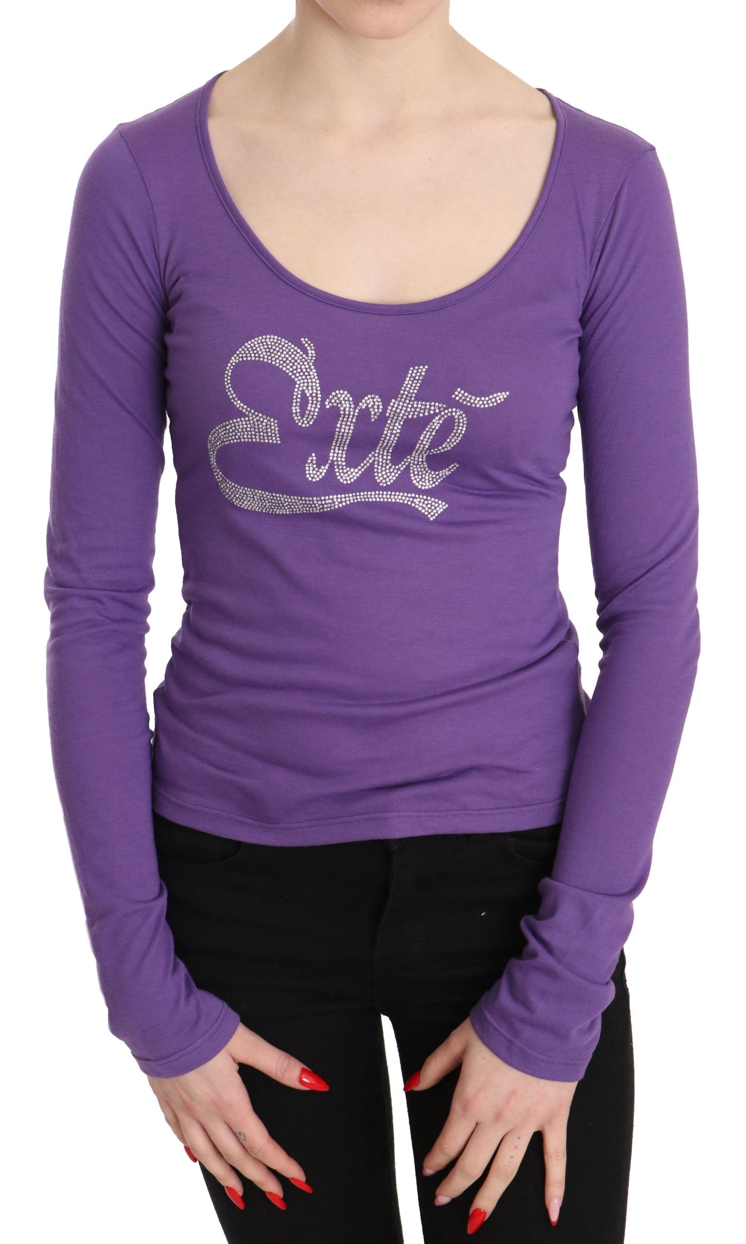 Exte Purple Long Sleeve T-Shirt for Women