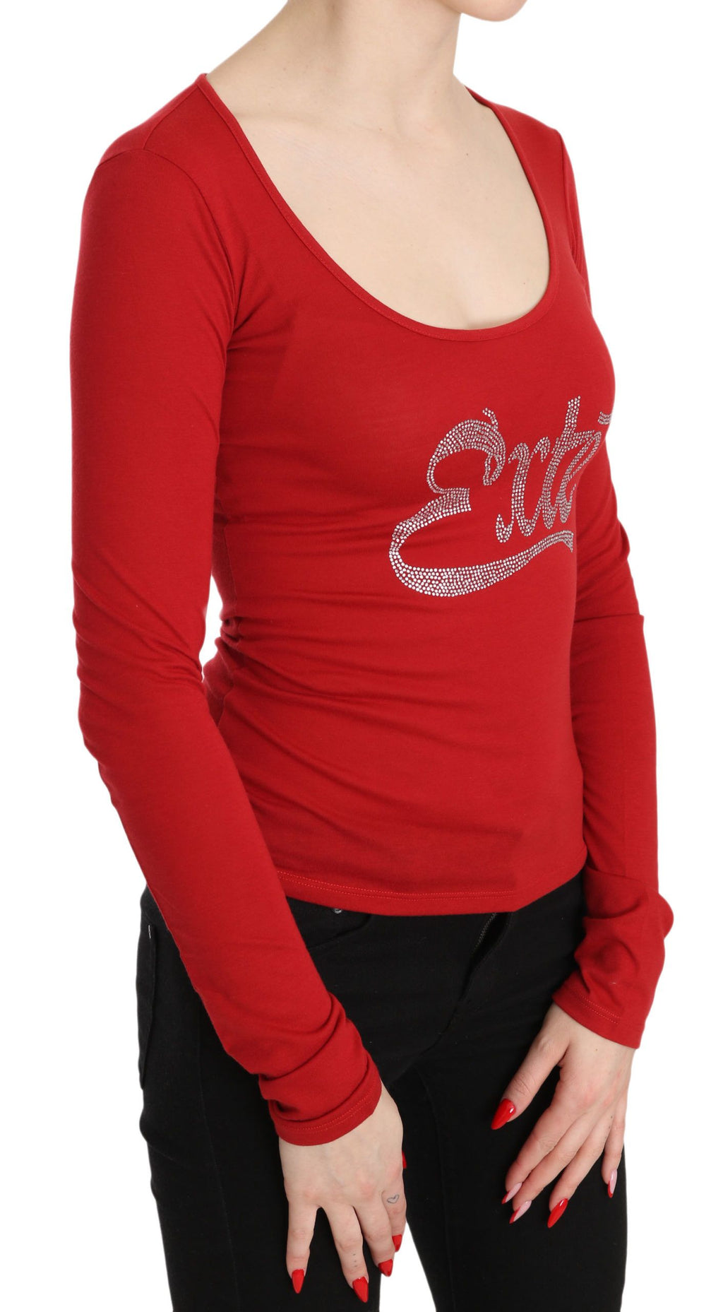 Exte Red Long Sleeve T-Shirt for Women alternate view