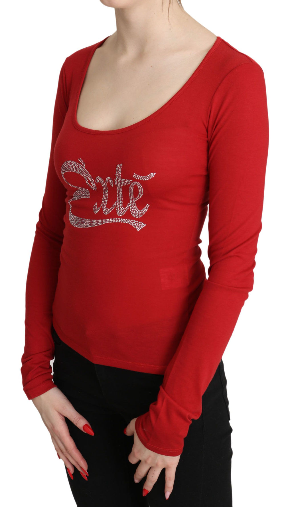Exte Red Long Sleeve T-Shirt for Women detail view