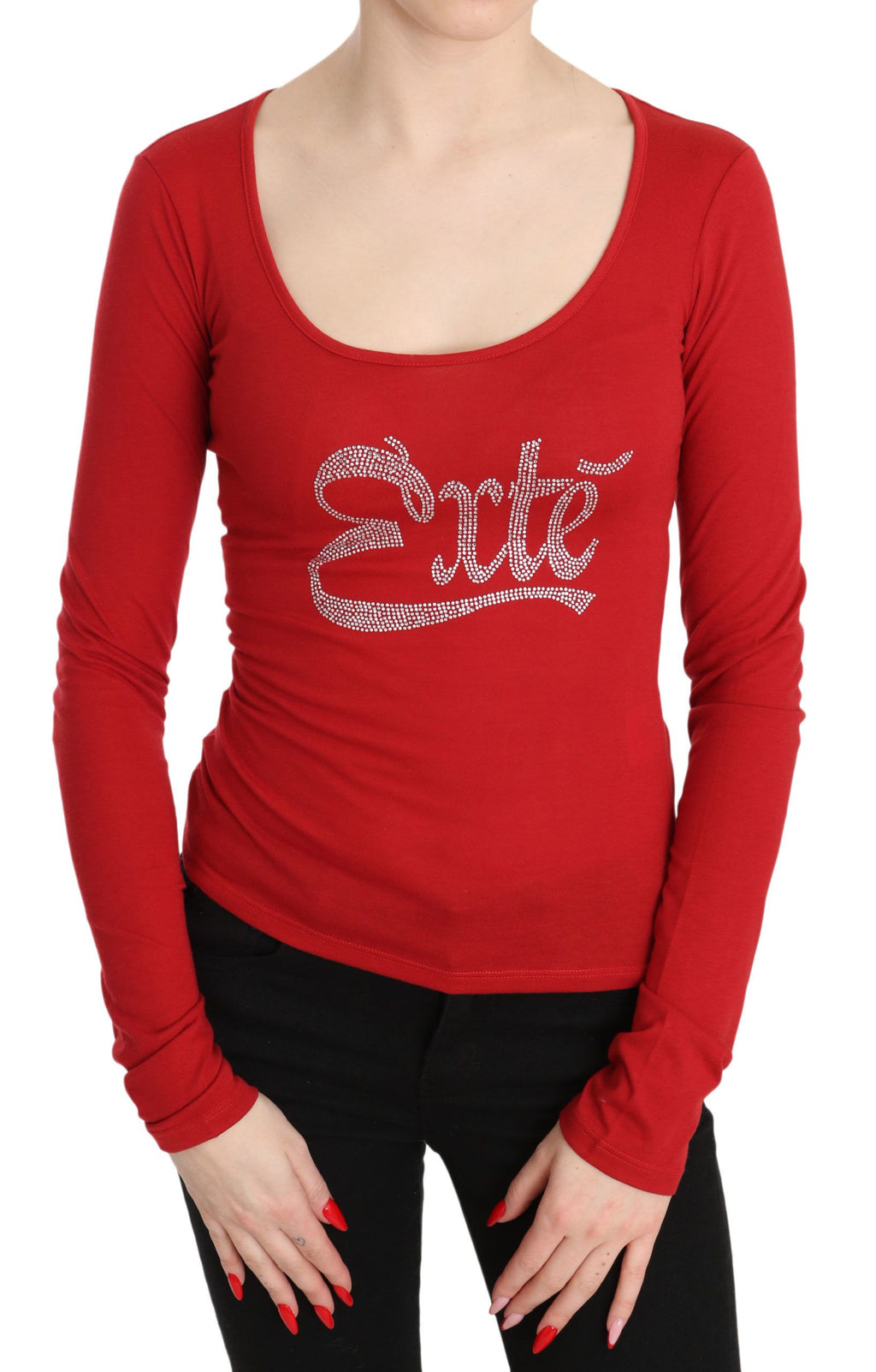 Exte Red Long Sleeve T-Shirt for Women