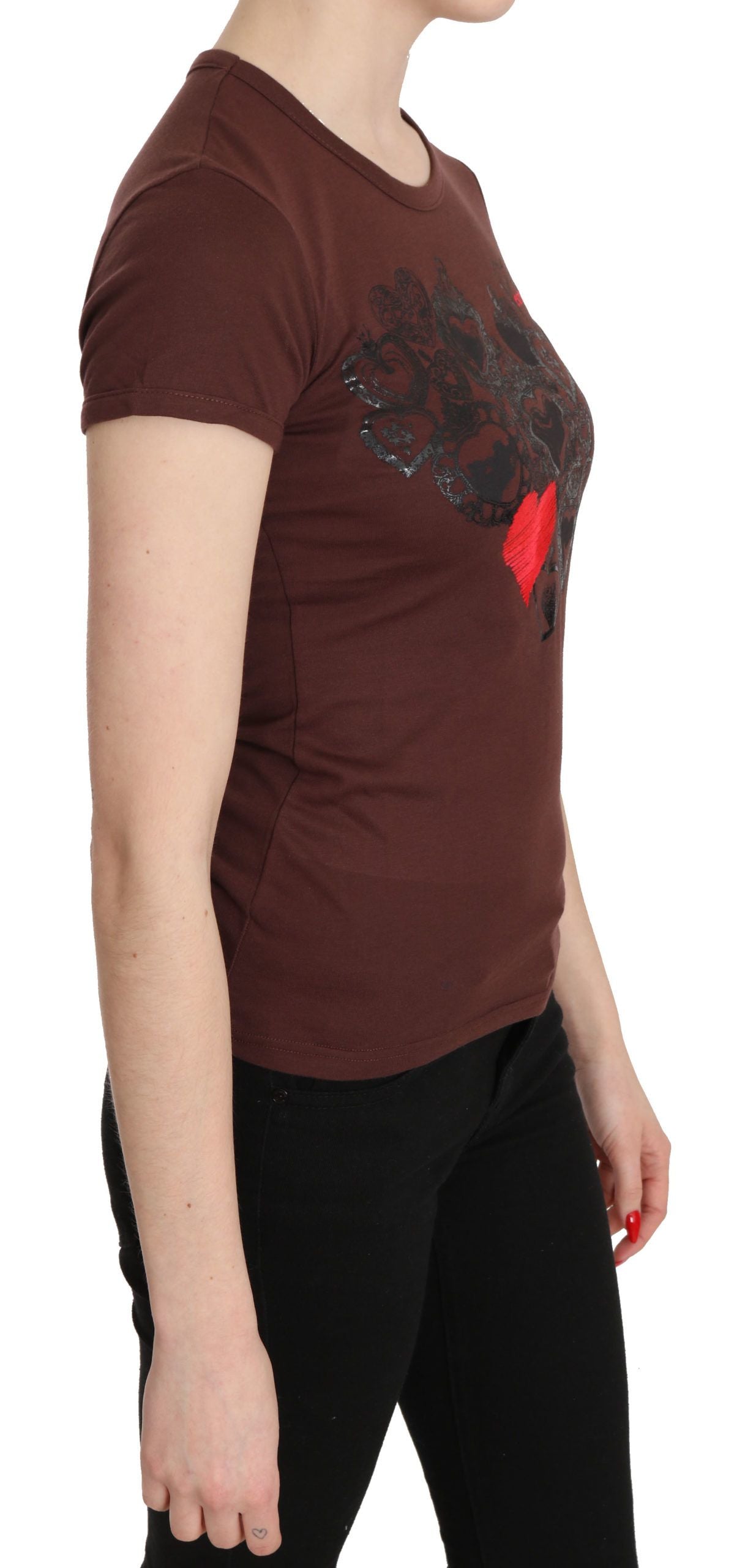 Exte Brown T-Shirt for Women side view