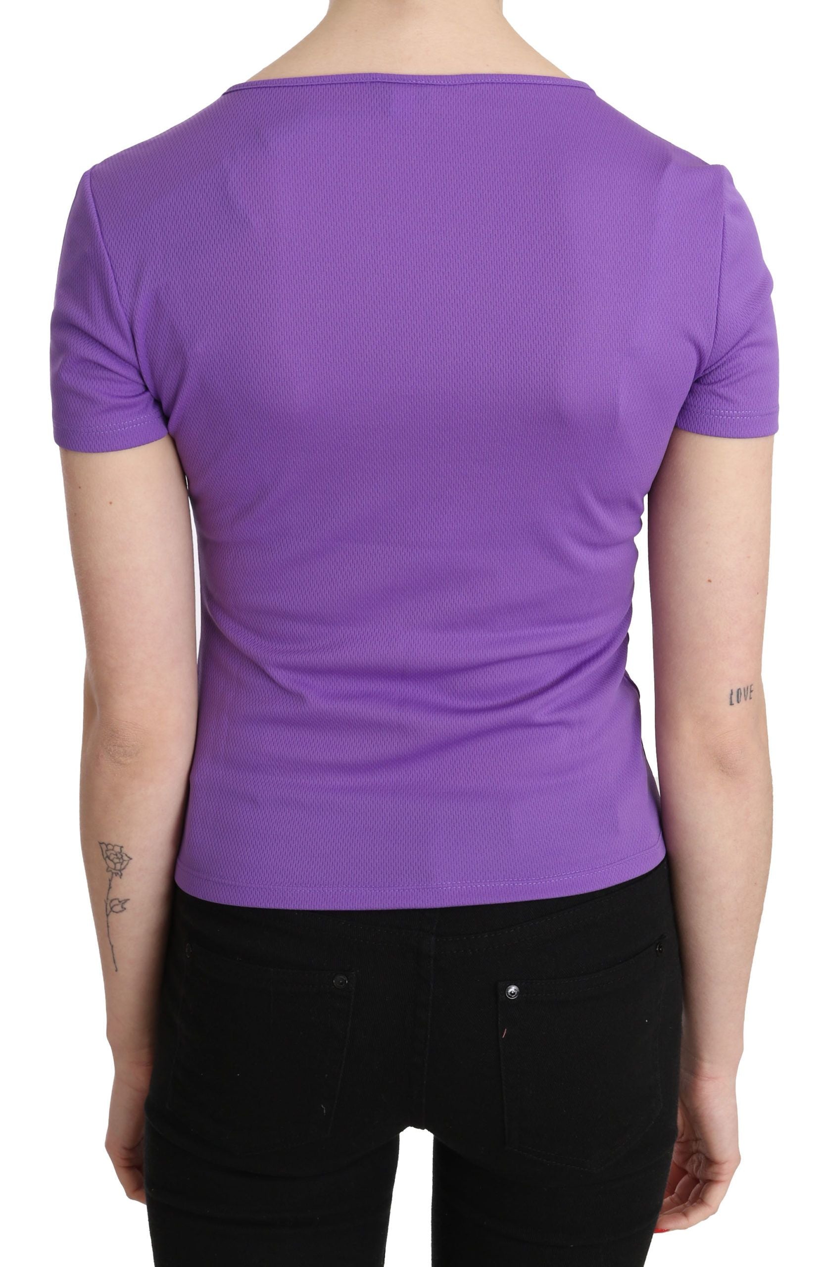 GF Ferre Purple T-Shirt for Women detail view
