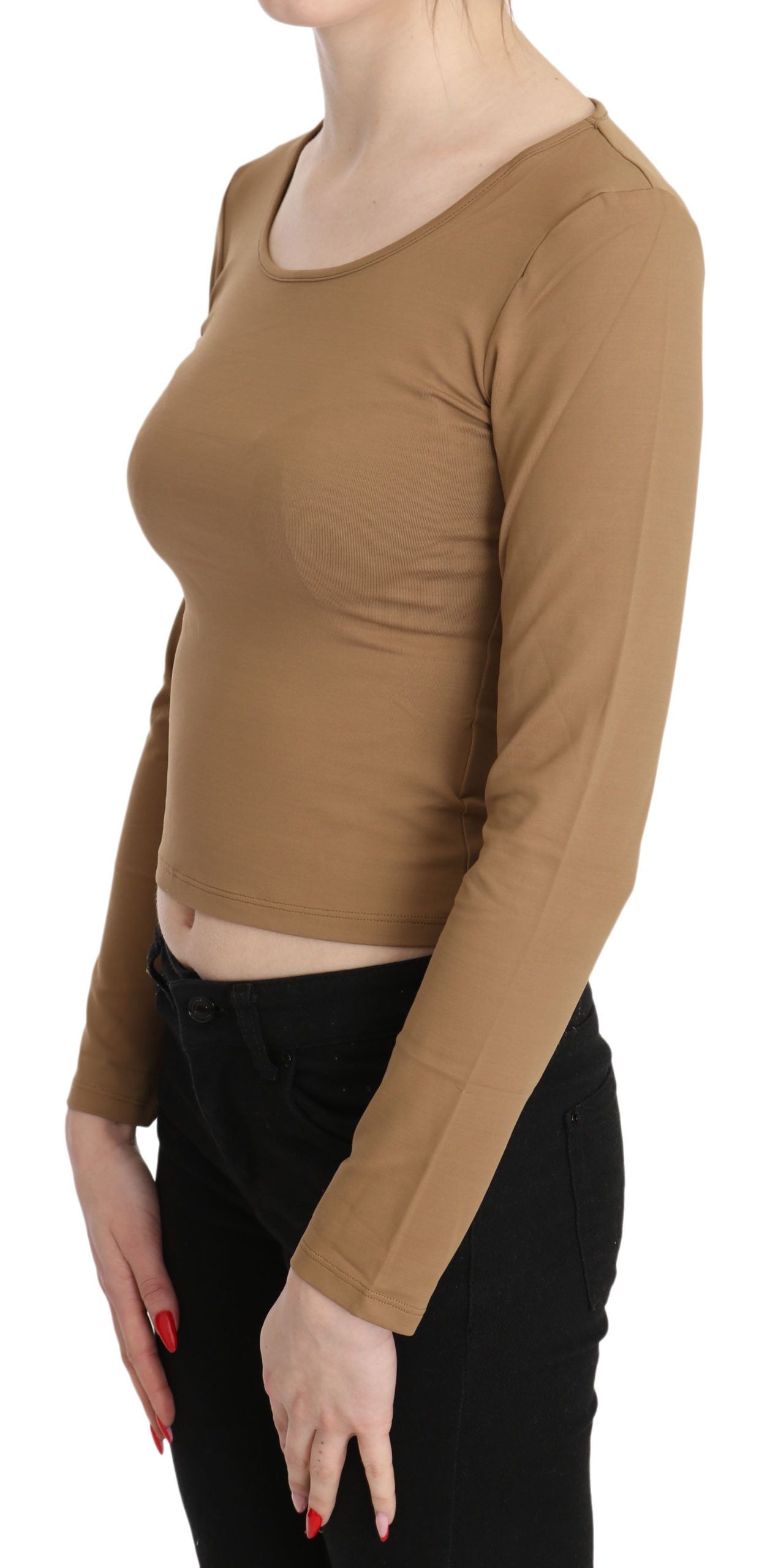 GF Ferre Brown Long Sleeve T-Shirt for Women alternate view