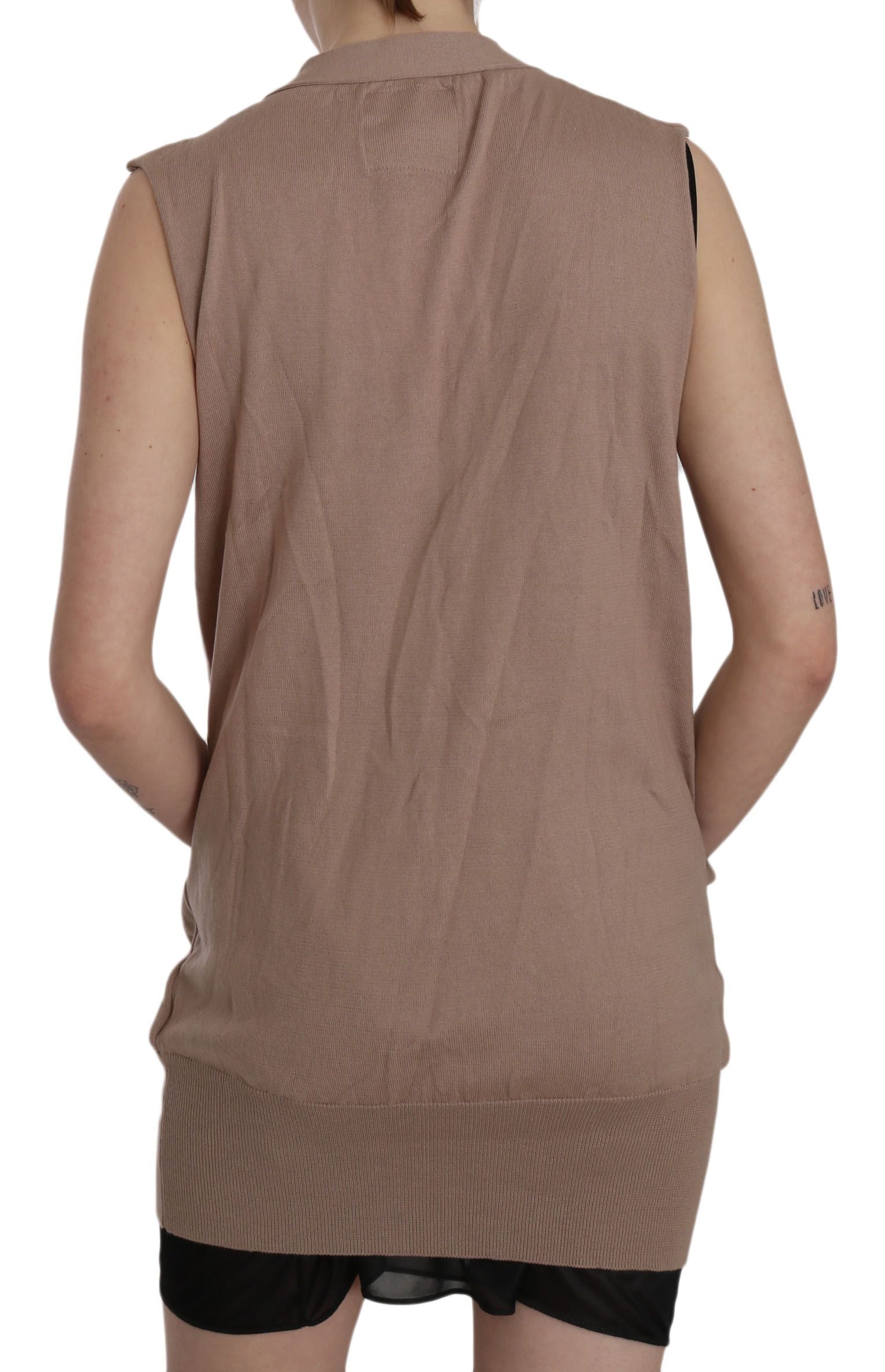 PINK MEMORIES Brown Cardigan for Women side view