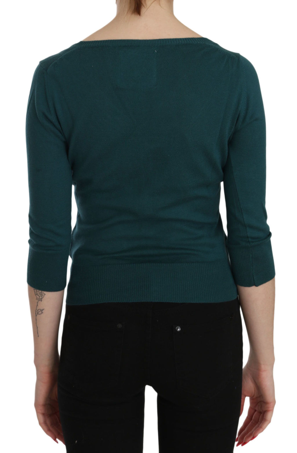 PINK MEMORIES Blue Cardigan for Women side view