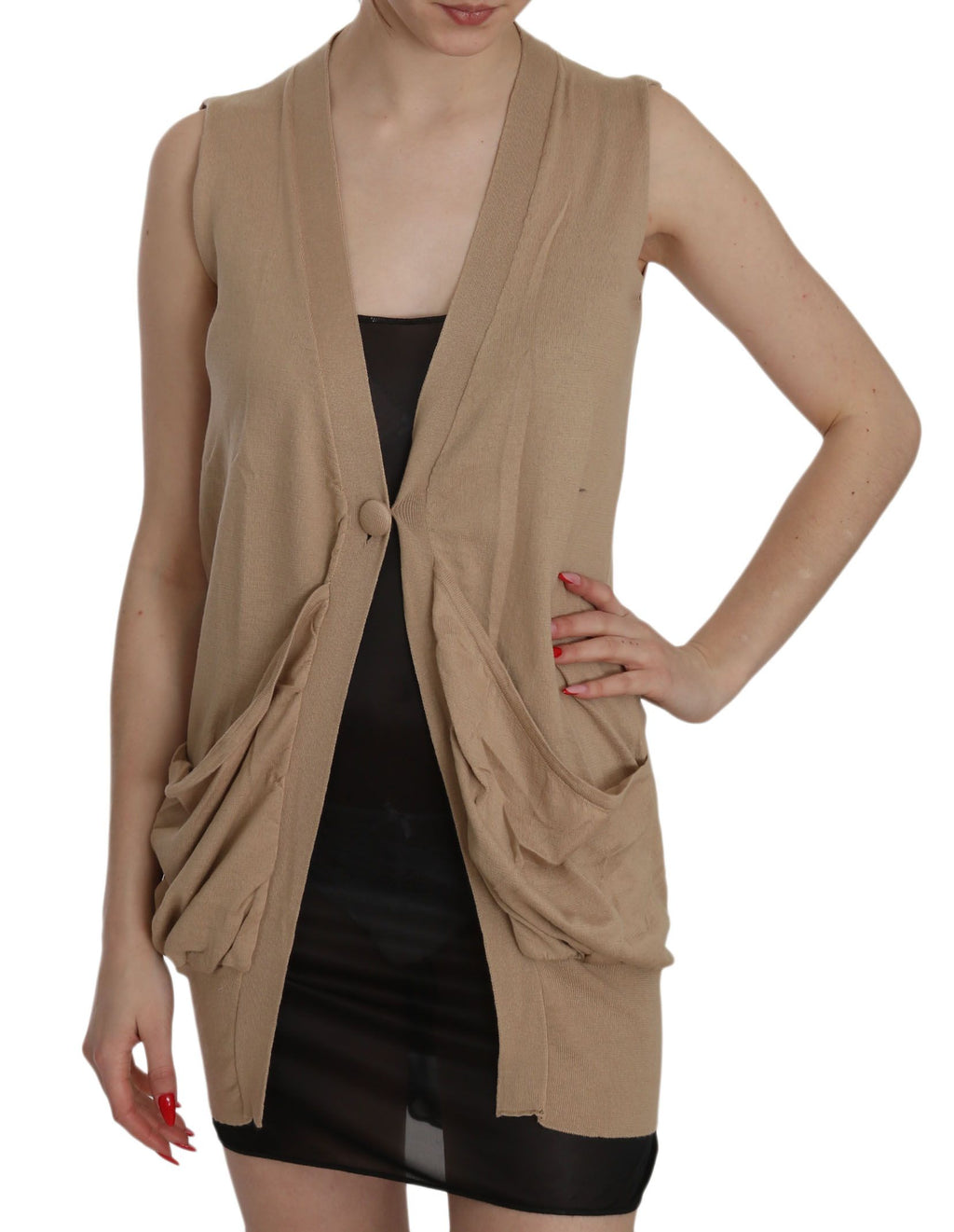 PINK MEMORIES Brown Cardigan for Women