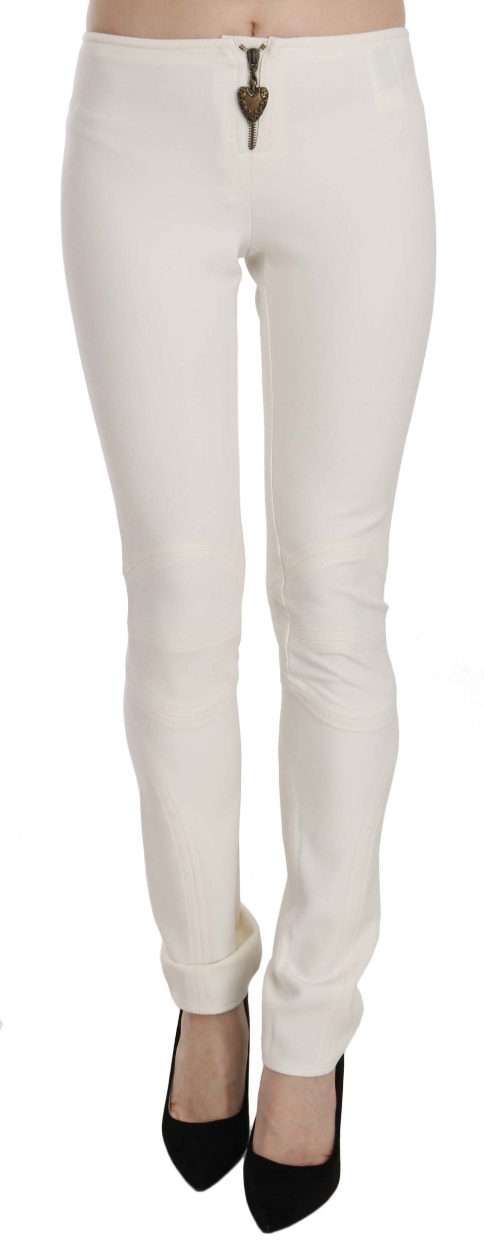 Just Cavalli White Casual Pants for Women