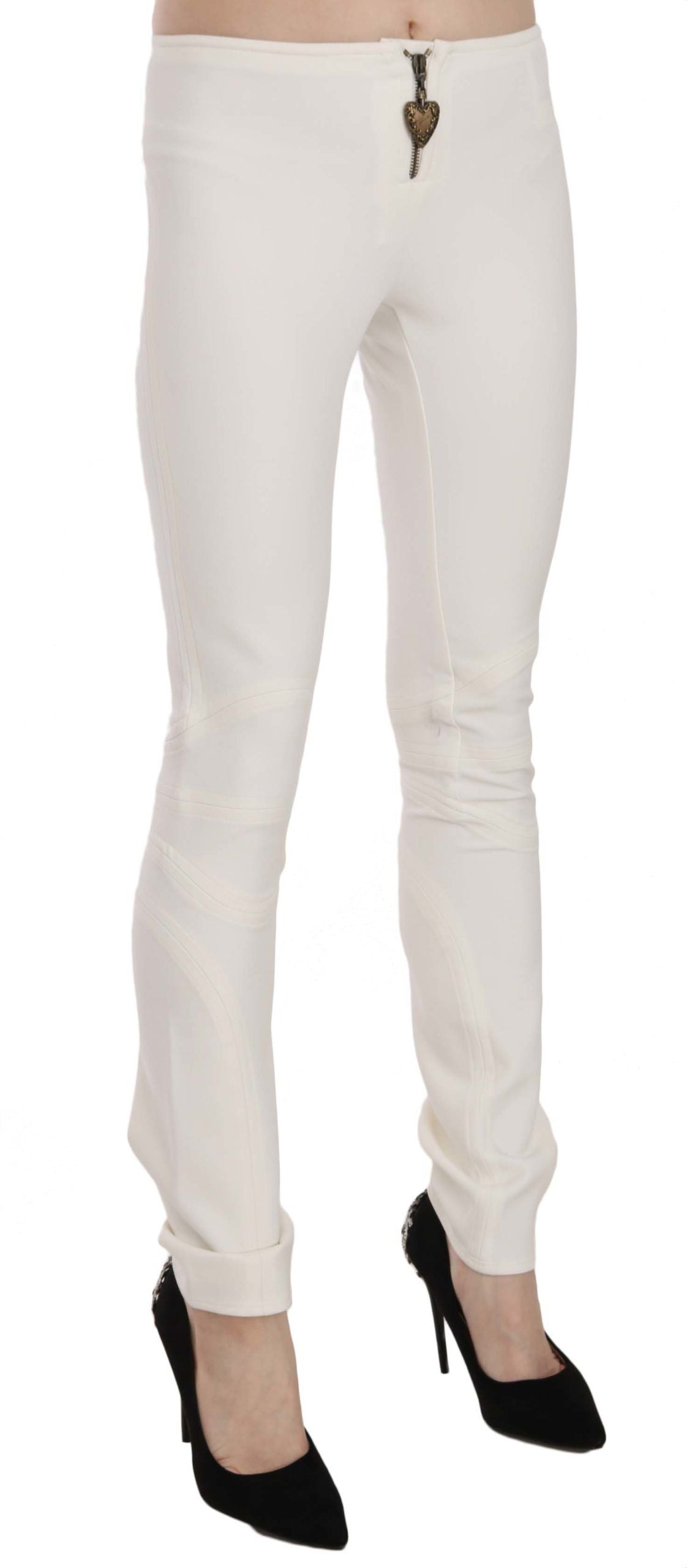 Just Cavalli White Casual Pants for Women side view