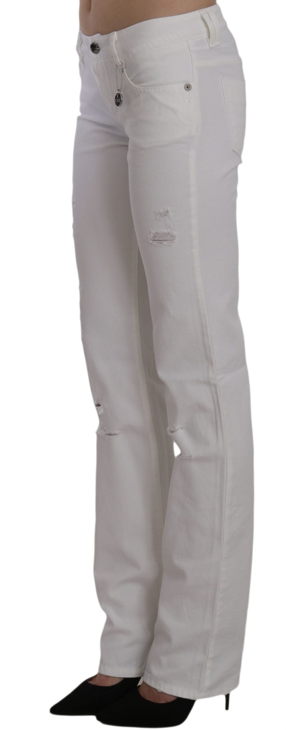 Costume National White Slim Fit Jeans for Women alternate view