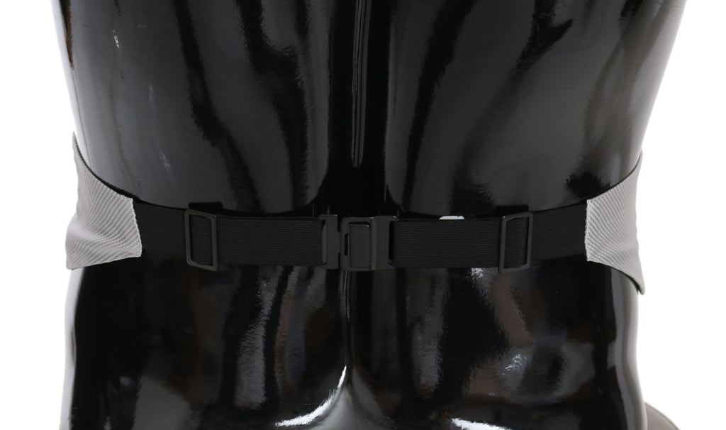 Dolce &amp; Gabbana Grauer Herren-Taillengürtel, 100 % Seide, Kummerbund