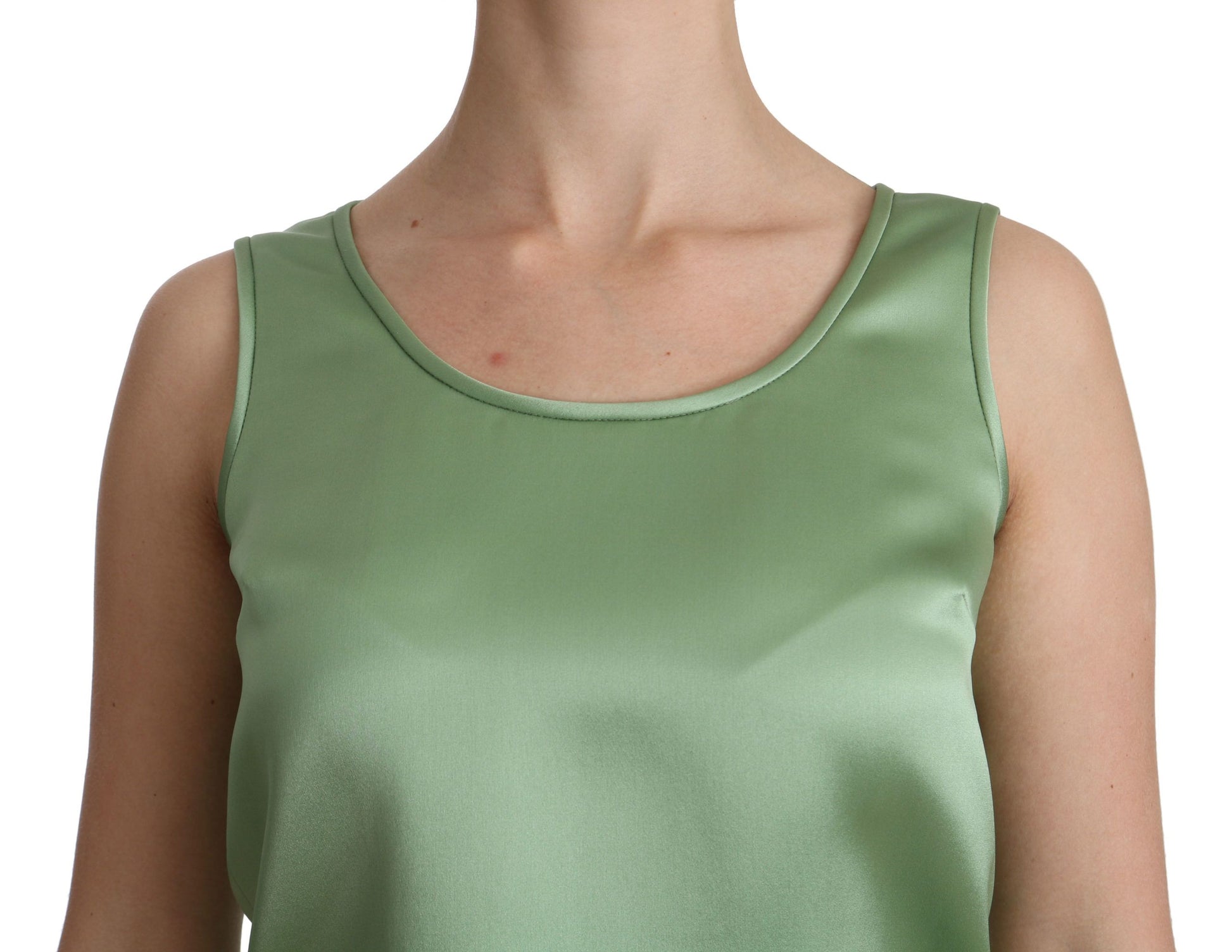 Dolce & Gabbana Green Sleeveless T-Shirt for Women additional view