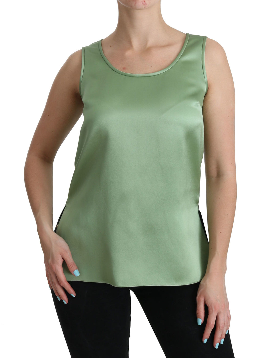 Dolce & Gabbana Green Sleeveless T-Shirt for Women additional view