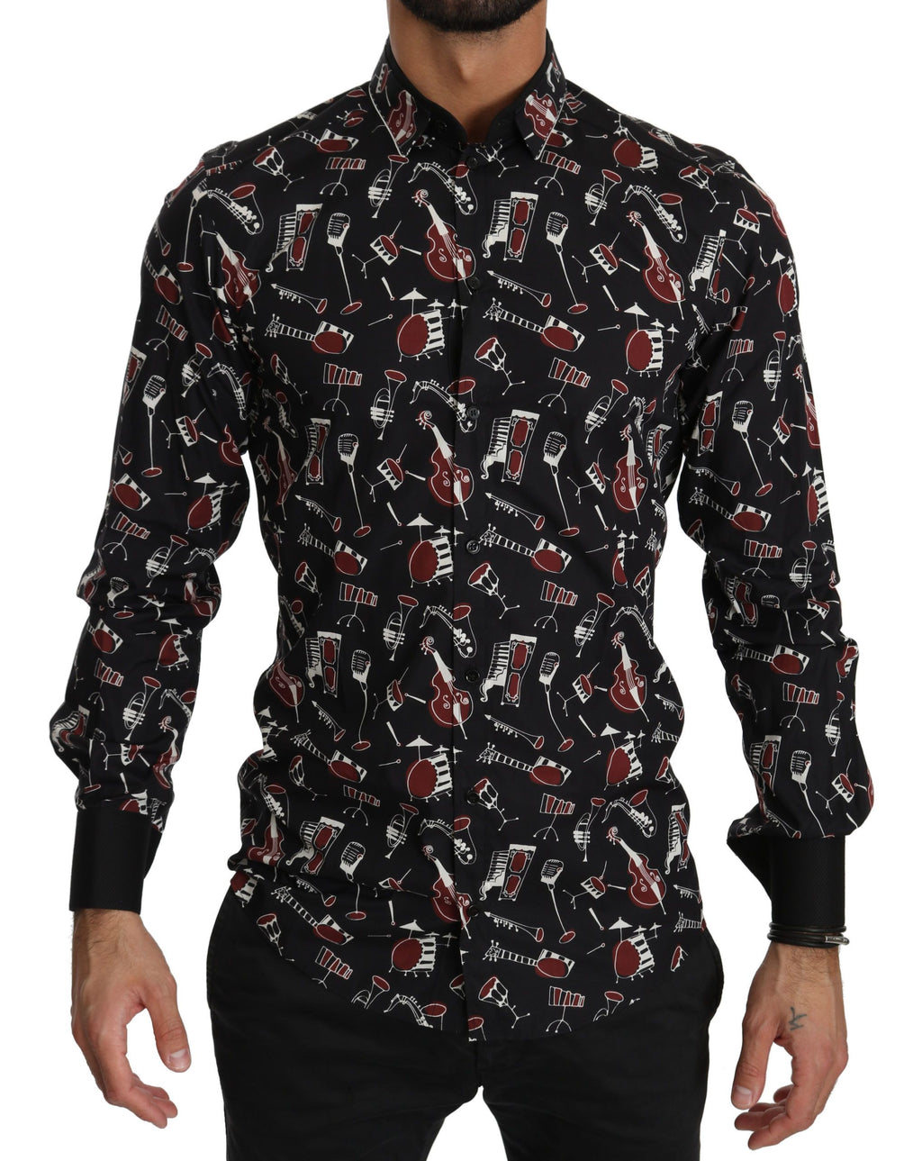 Dolce & Gabbana Black Dress Shirt for Men