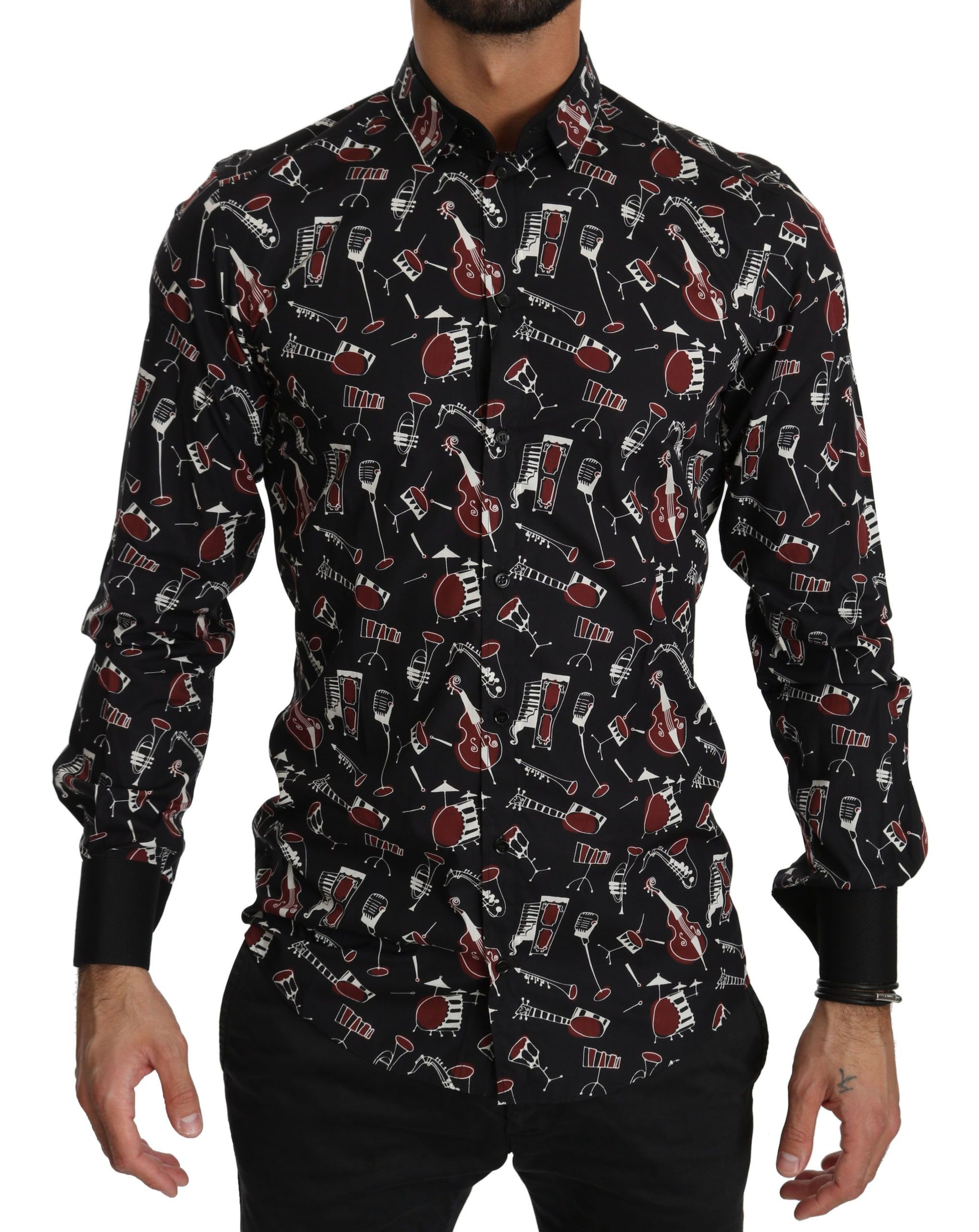 Dolce & Gabbana Black Dress Shirt for Men