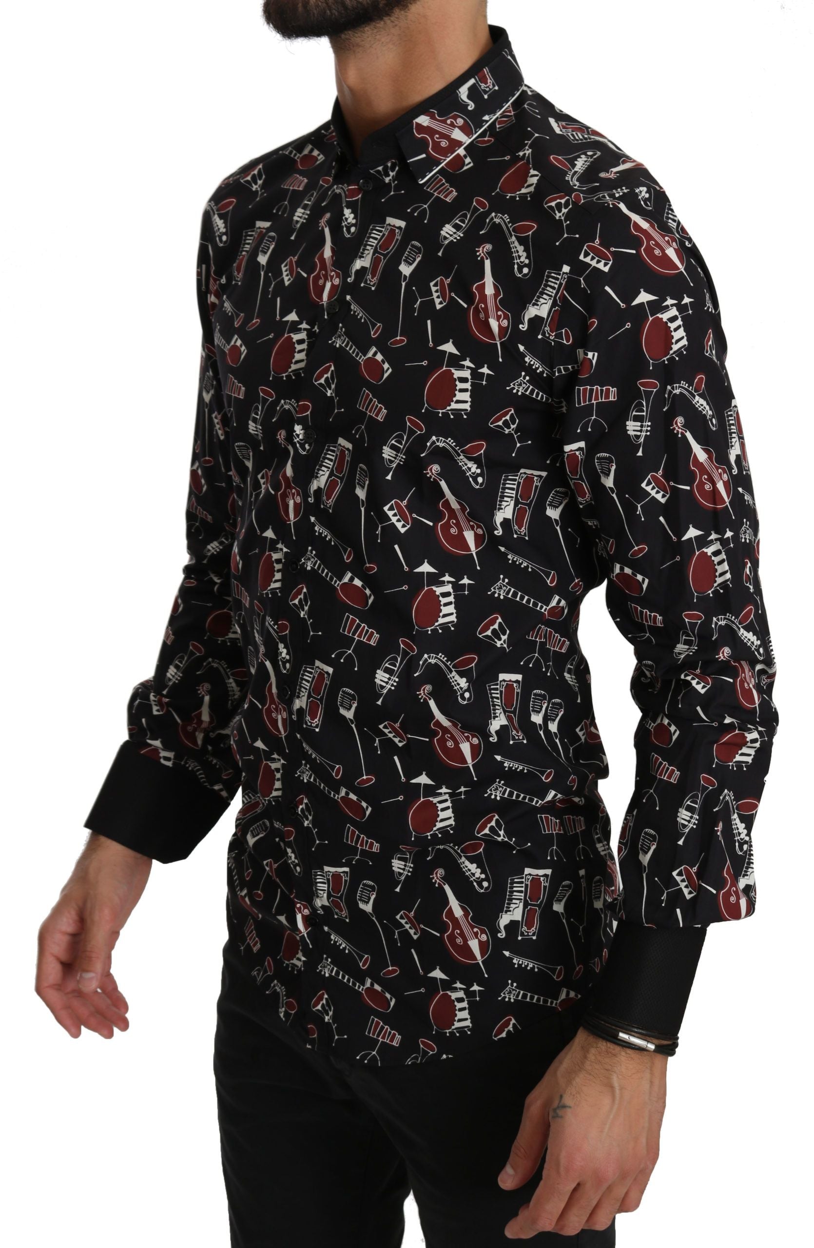 Dolce & Gabbana Black Dress Shirt for Men detail view