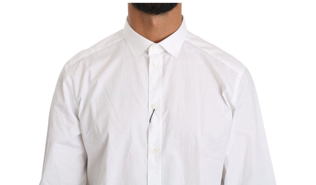 Haut chemise Dolce & Gabbana en coton blanc à manches longues