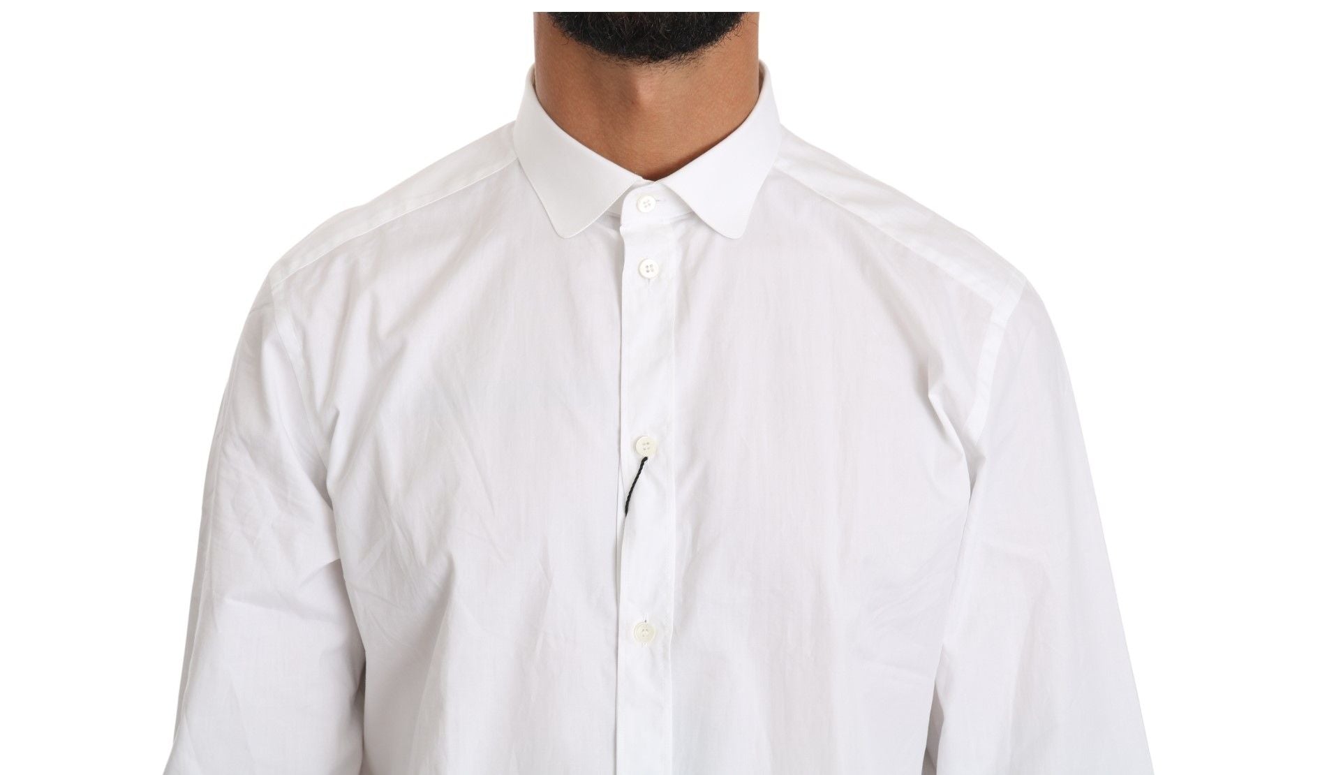 Haut chemise Dolce & Gabbana en coton blanc à manches longues