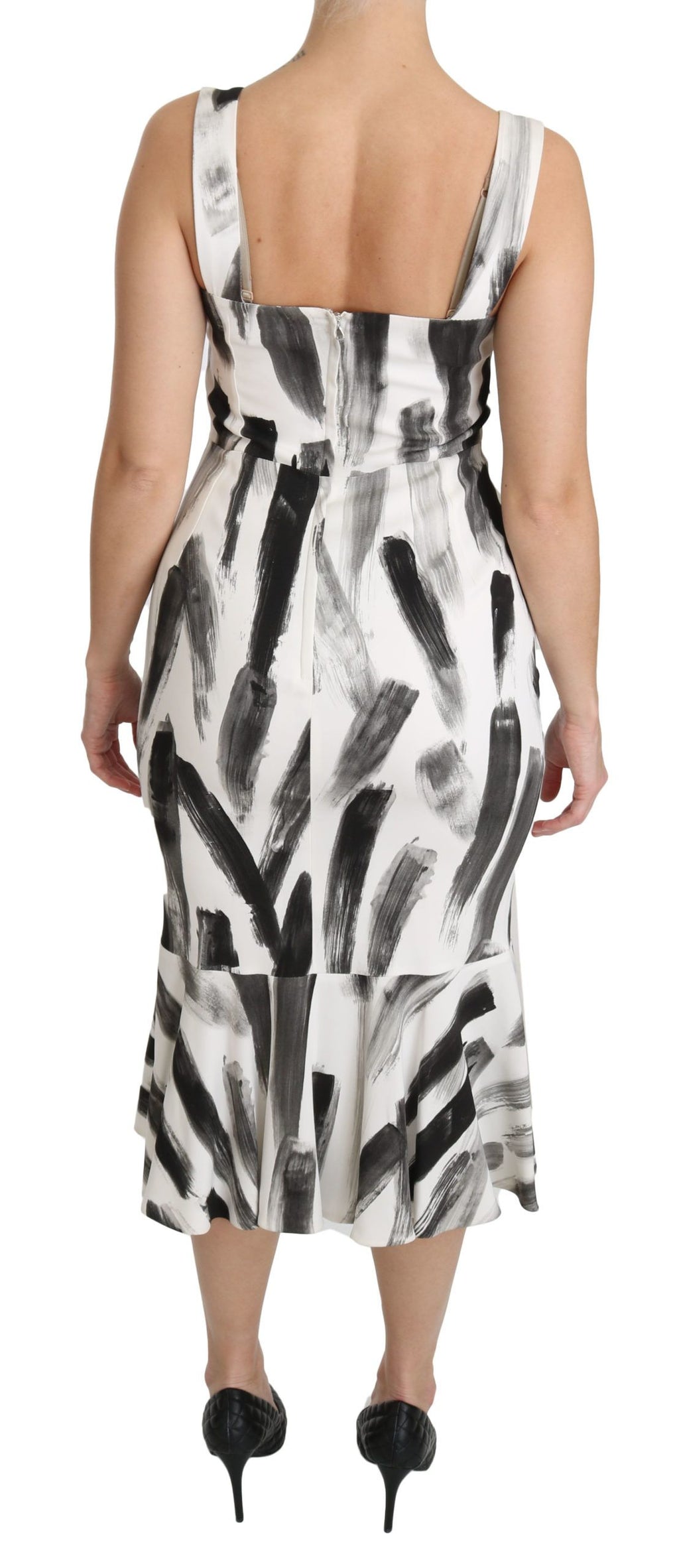 Dolce & Gabbana White Midi Dress for Women side view