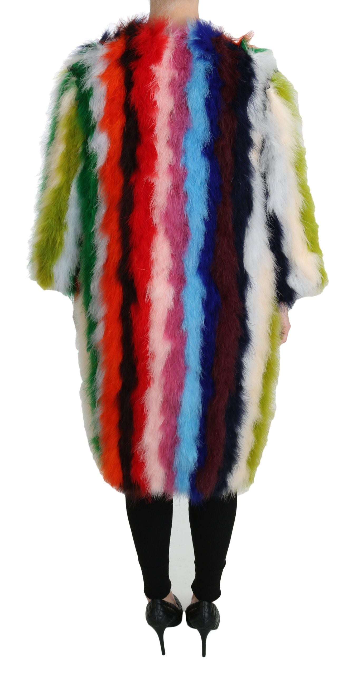 Dolce & Gabbana Multicolor Coat for Women side view