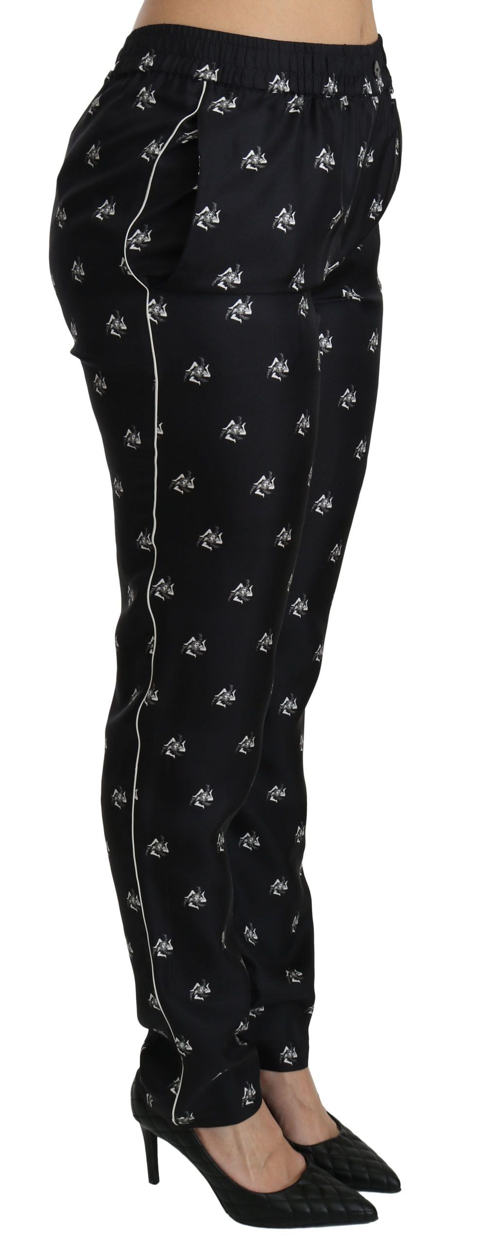 Dolce & Gabbana Black Casual Pants for Women side view