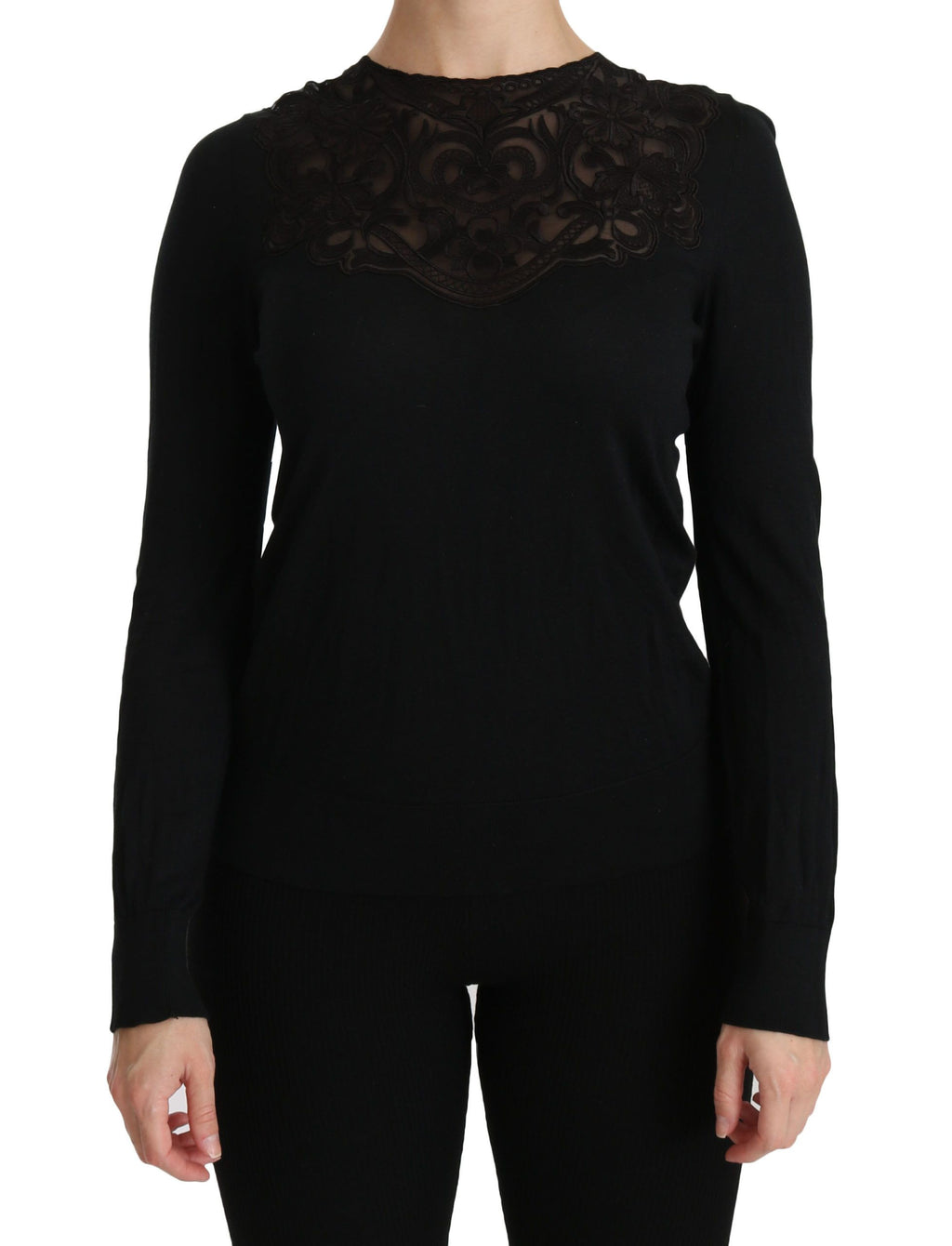 Dolce & Gabbana Black Long Sleeve T-Shirt for Women
