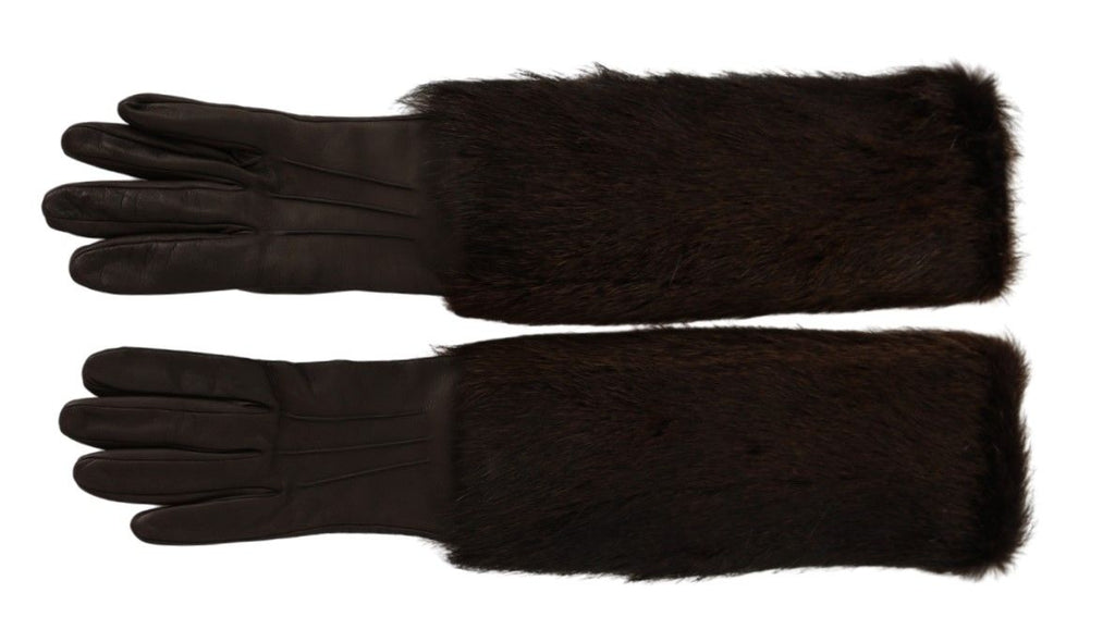 Dolce & Gabbana Brown Gloves for Women detail view