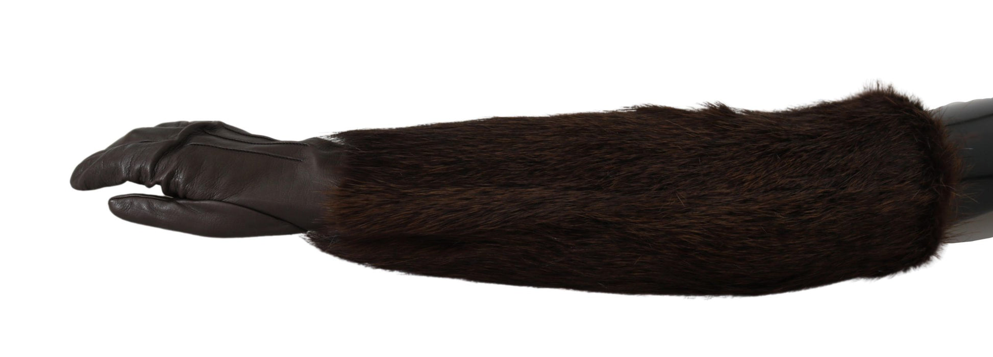 Dolce & Gabbana Brown Gloves for Women side view