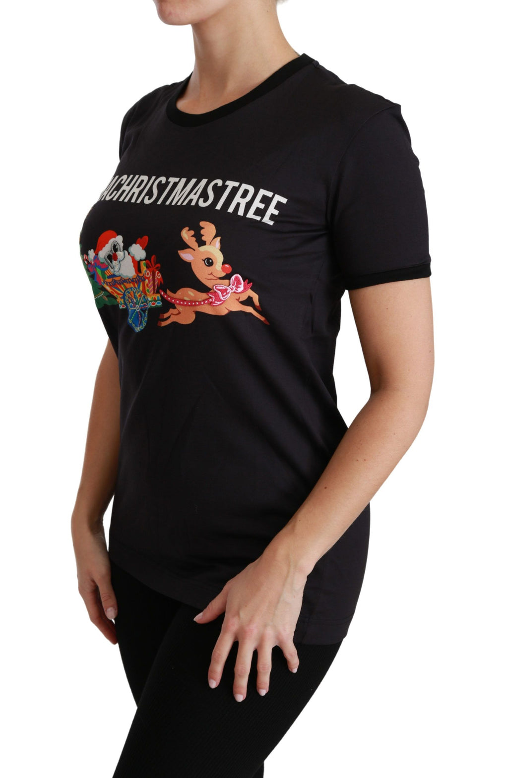 Dolce & Gabbana Black T-Shirt for Women detail view