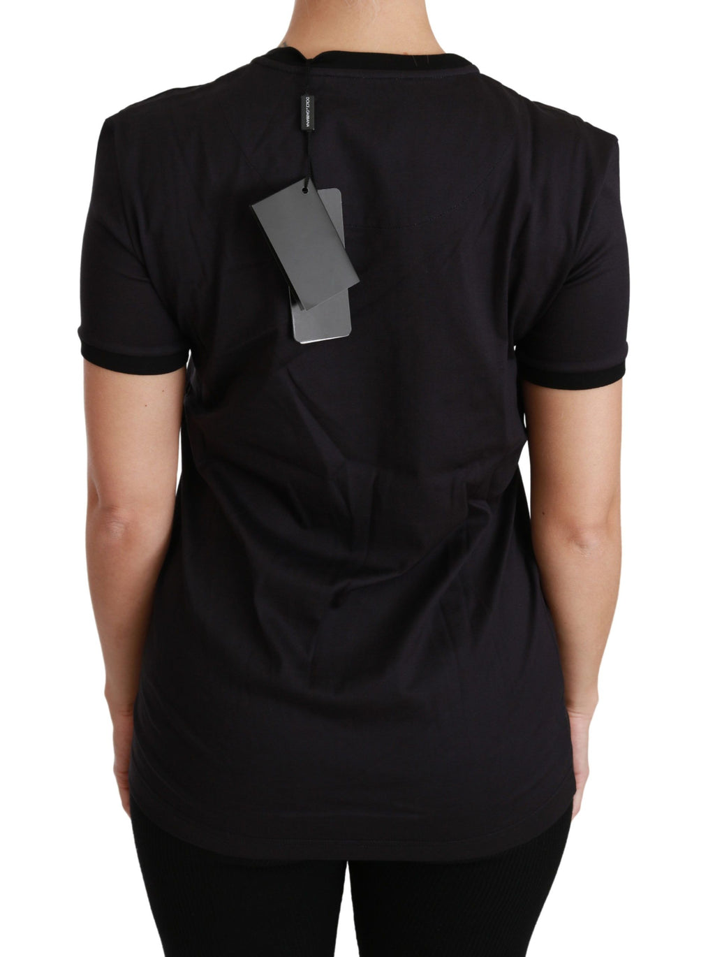 Dolce & Gabbana Black T-Shirt for Women side view