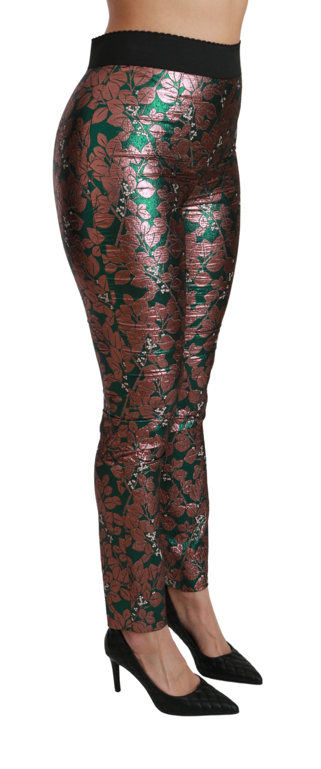 Dolce & Gabbana Green Skinny Pants for Women detail view