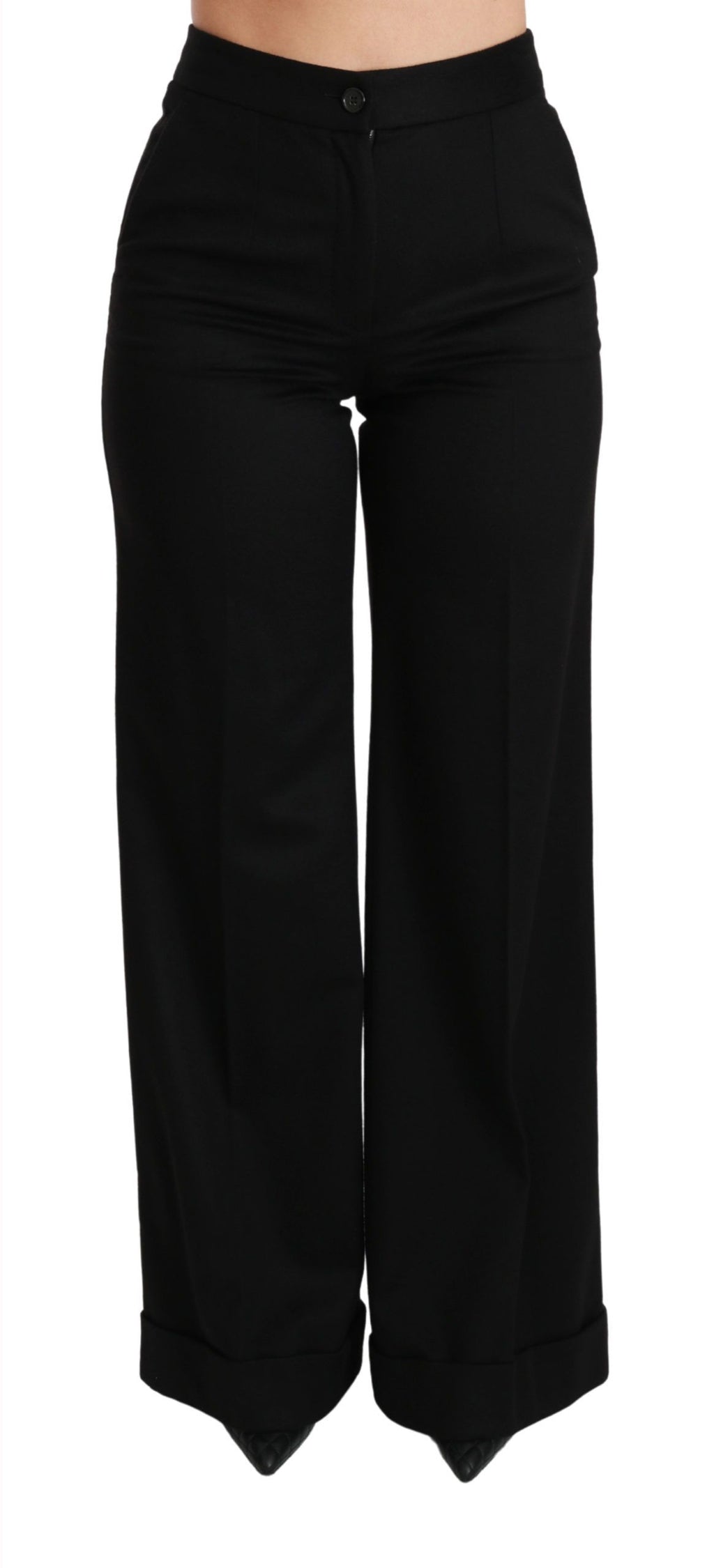 Dolce & Gabbana Black Flared Pants for Women