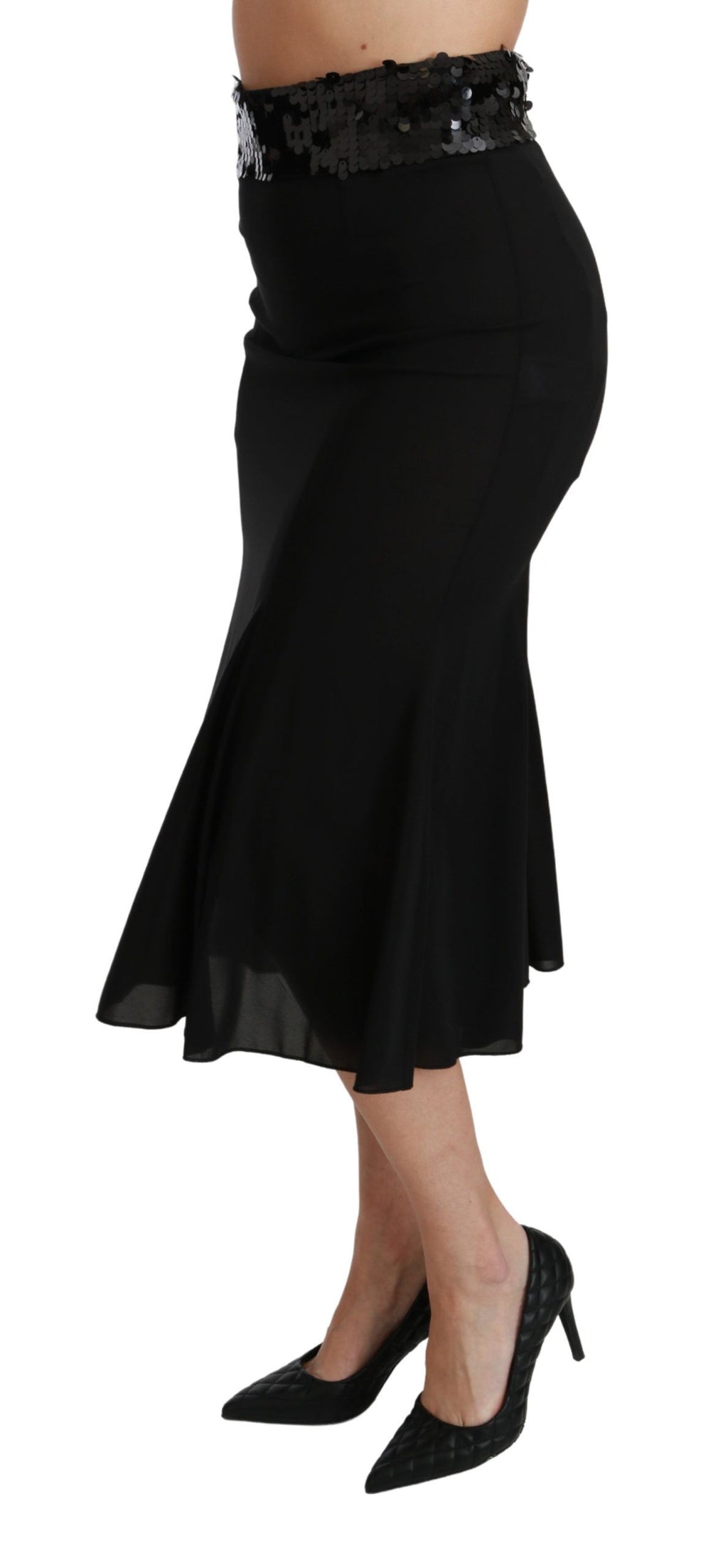Dolce & Gabbana Black Midi for Women side view