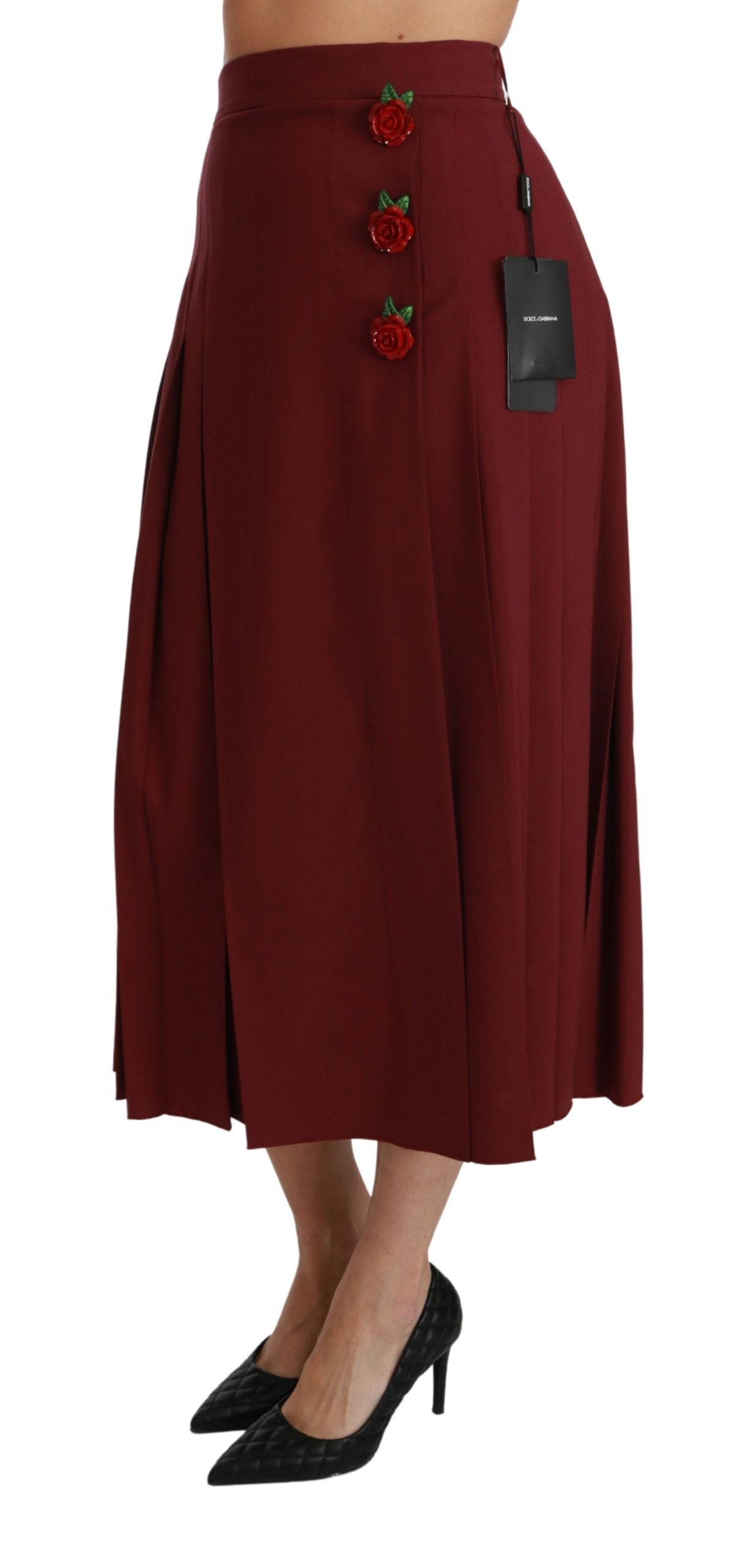 Dolce & Gabbana Red Midi for Women side view