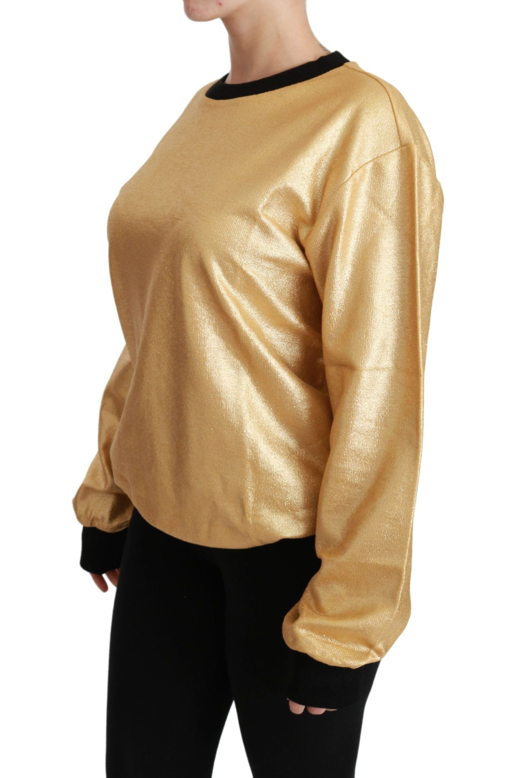 Dolce & Gabbana Gold Sweatshirt for Women detail view
