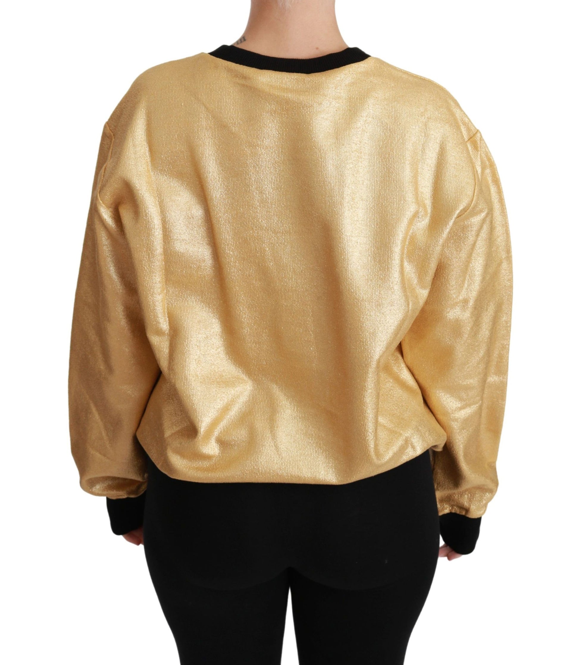 Dolce & Gabbana Gold Sweatshirt for Women side view