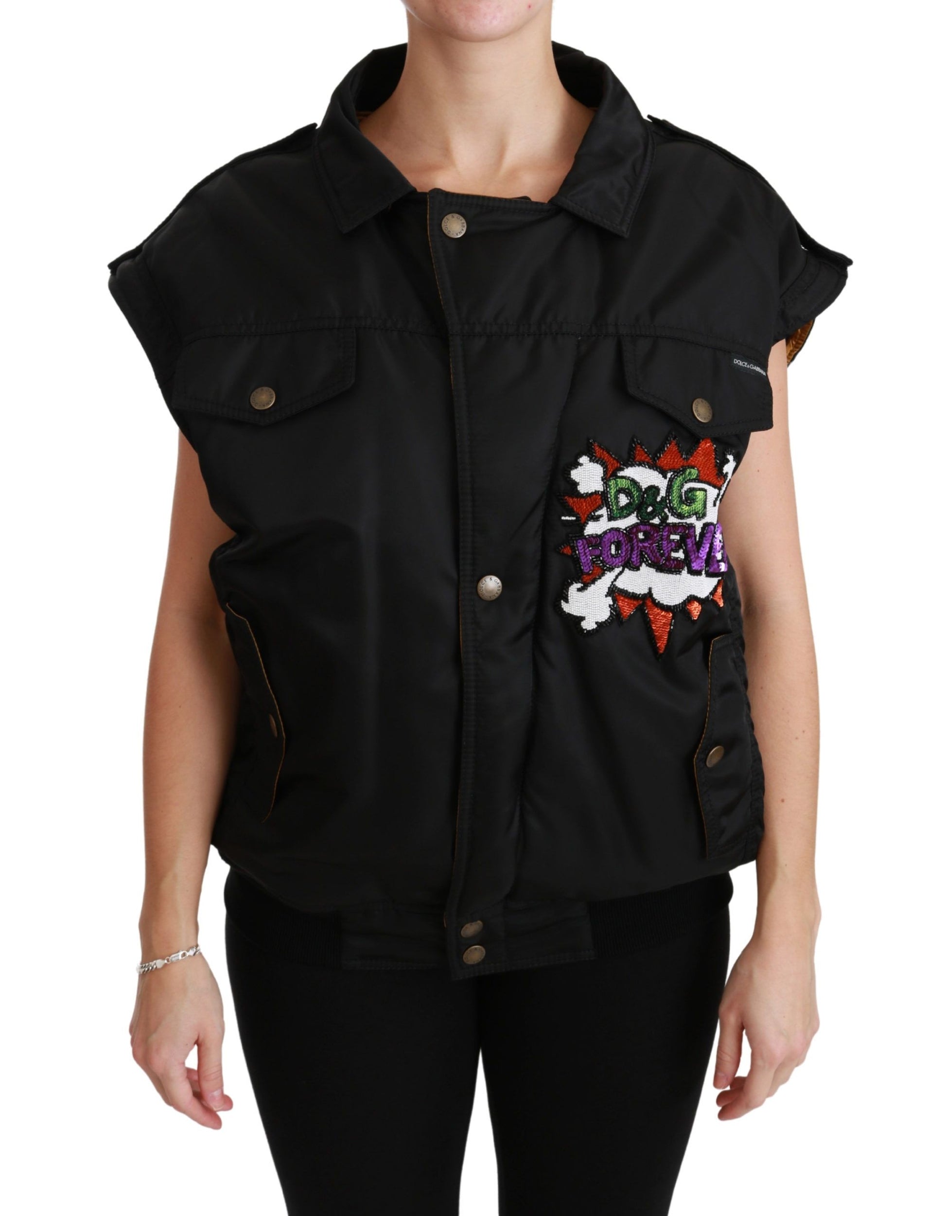 Dolce & Gabbana Black Bomber for Women additional view