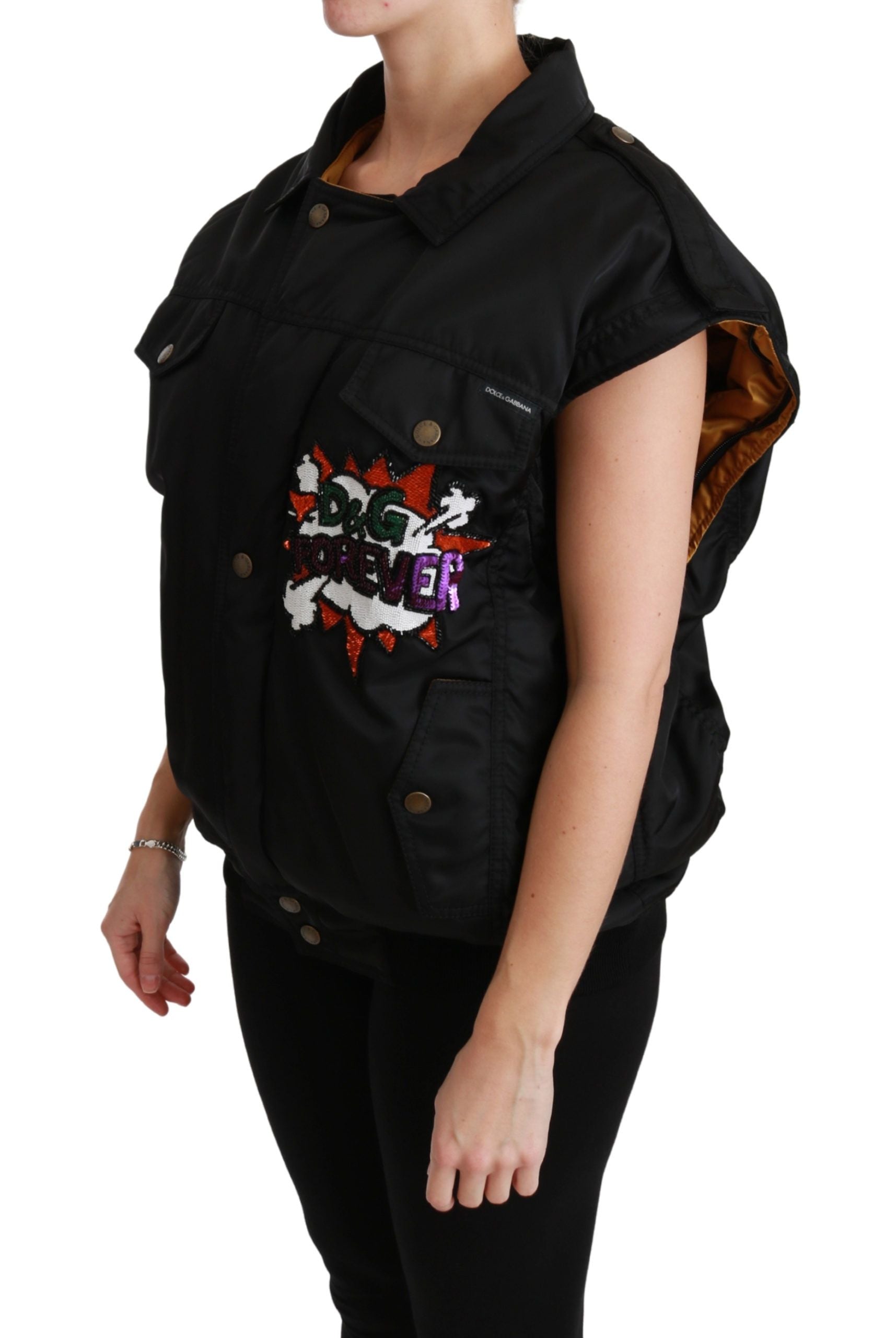 Dolce & Gabbana Black Bomber for Women additional view