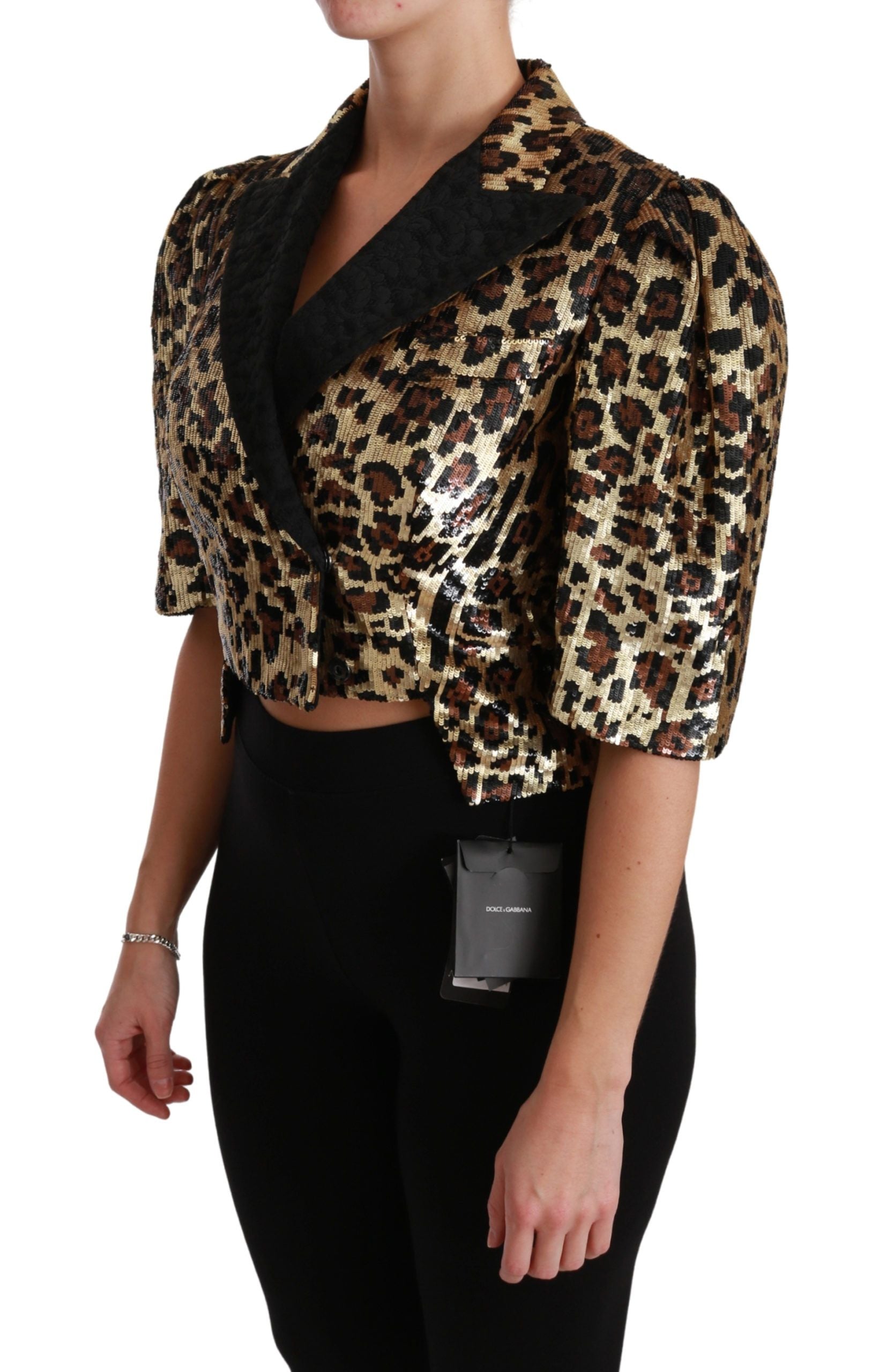 Dolce & Gabbana Gold Blazer for Women detail view