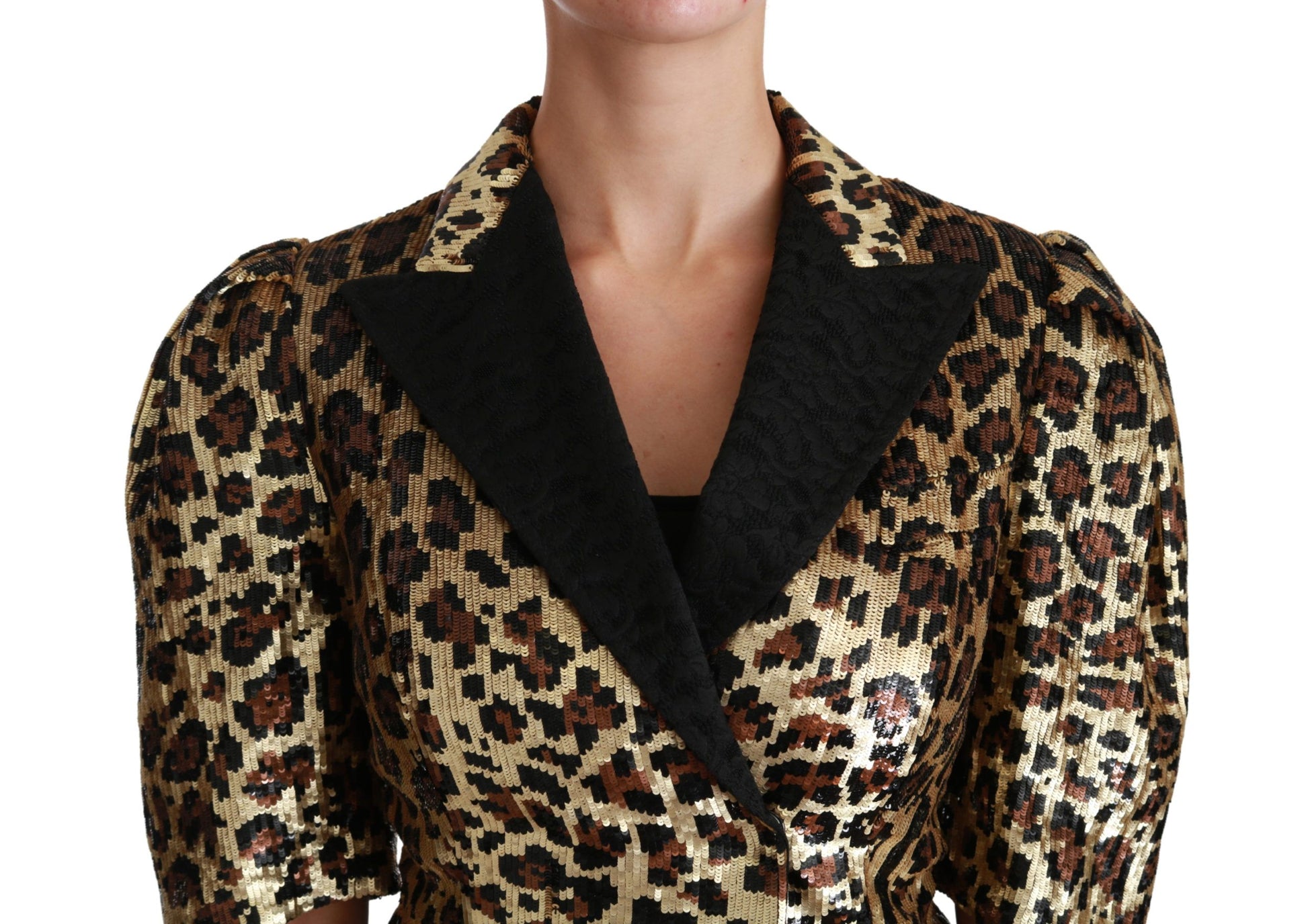 Dolce & Gabbana Gold Blazer for Women additional view
