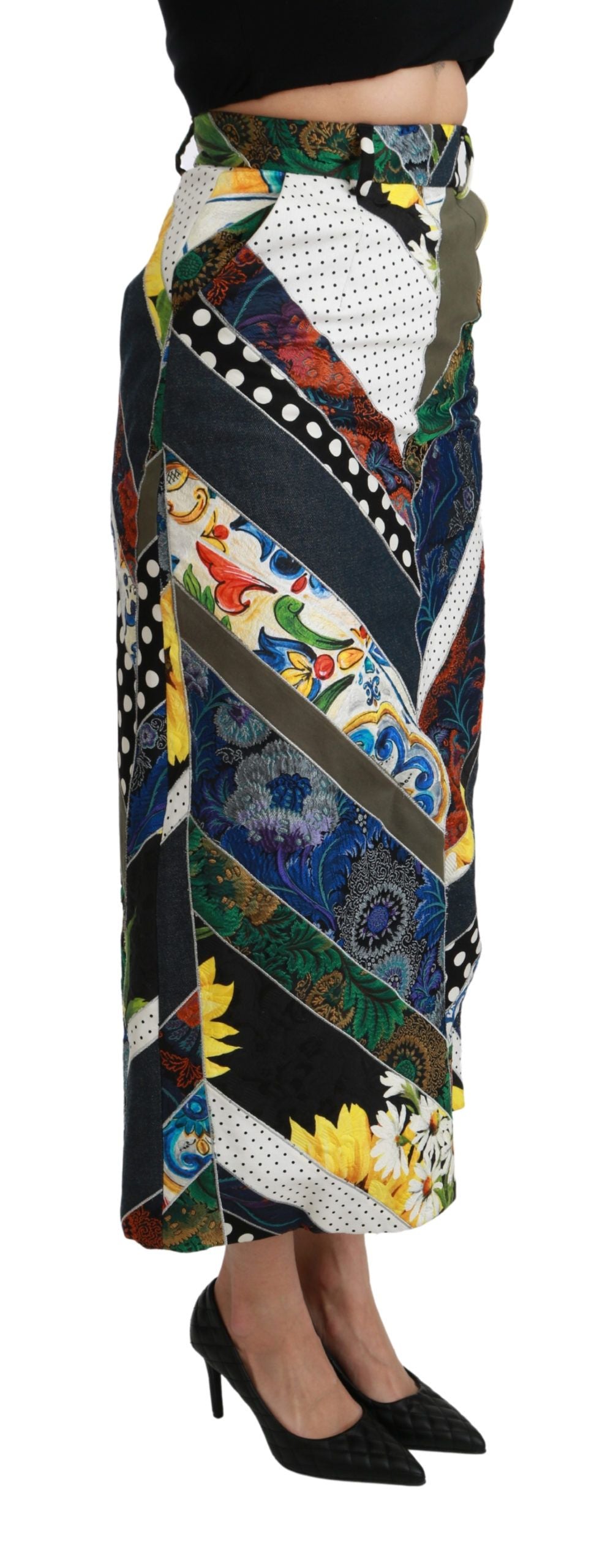 Dolce & Gabbana Multicolor Long Skirt for Women detail view