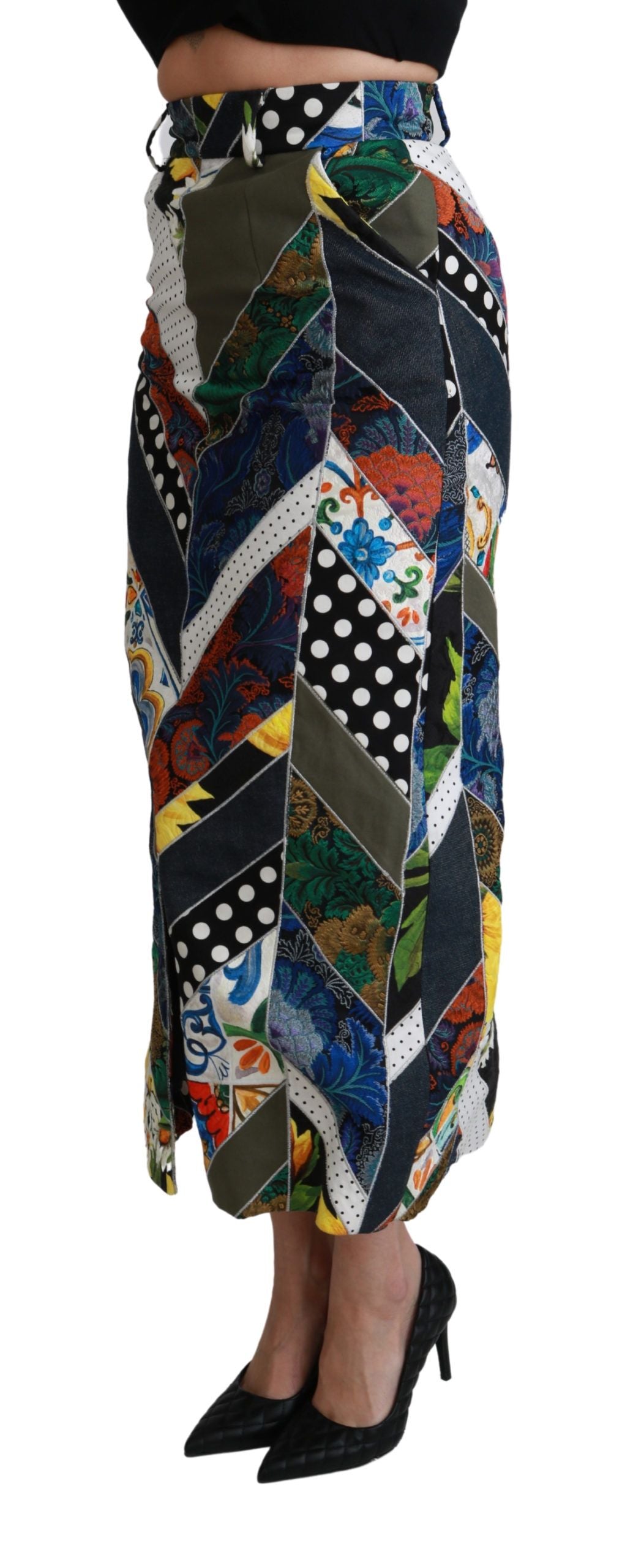 Dolce & Gabbana Multicolor Long Skirt for Women side view