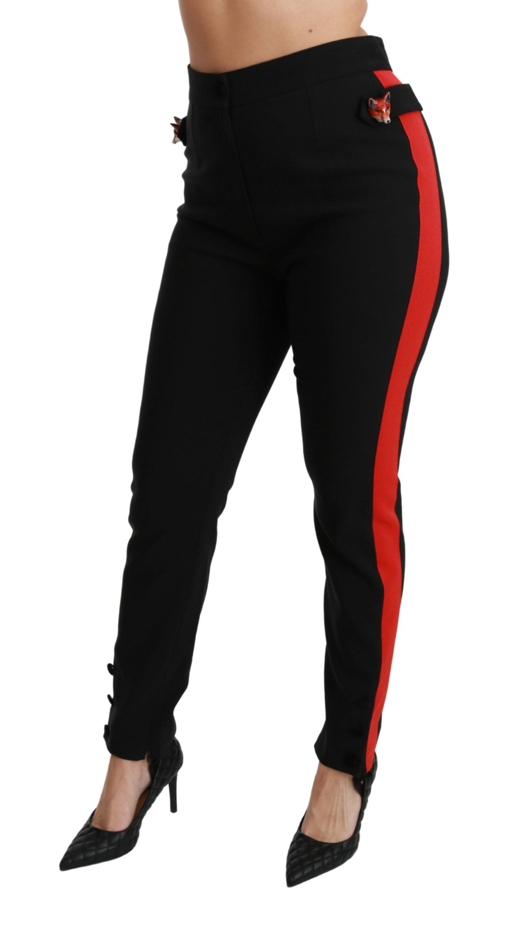 Dolce & Gabbana Black Casual Pants for Women side view