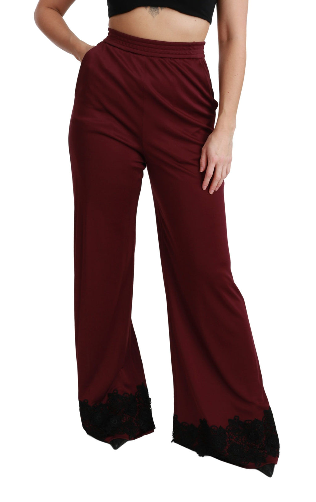 Dolce & Gabbana Red Flared Pants for Women alternate view