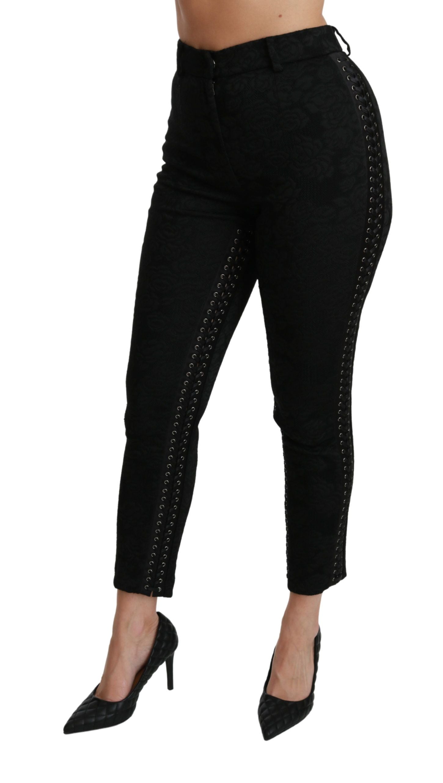 Dolce & Gabbana Black Casual Pants for Women side view
