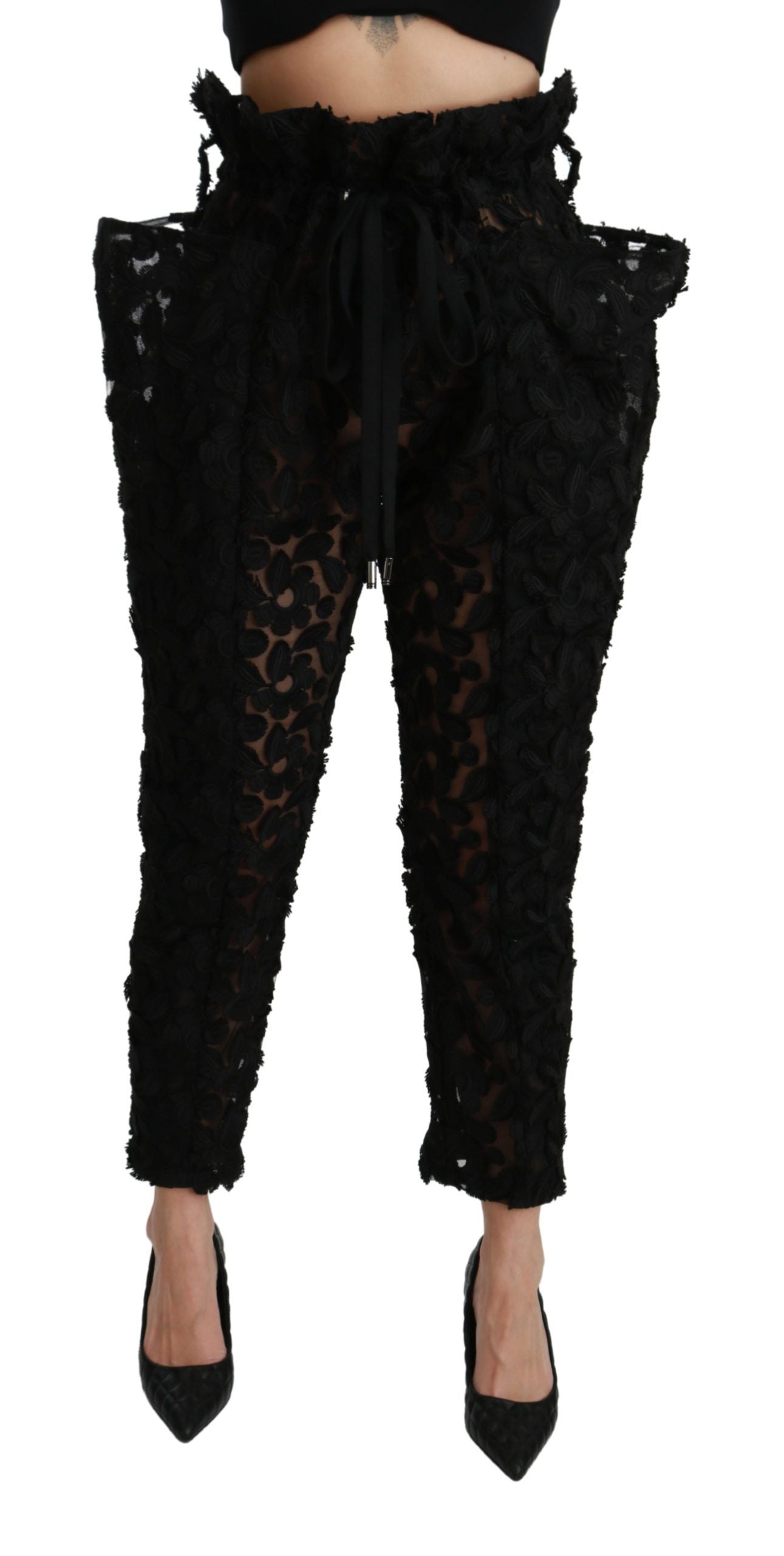 Dolce & Gabbana Black Casual Pants for Women