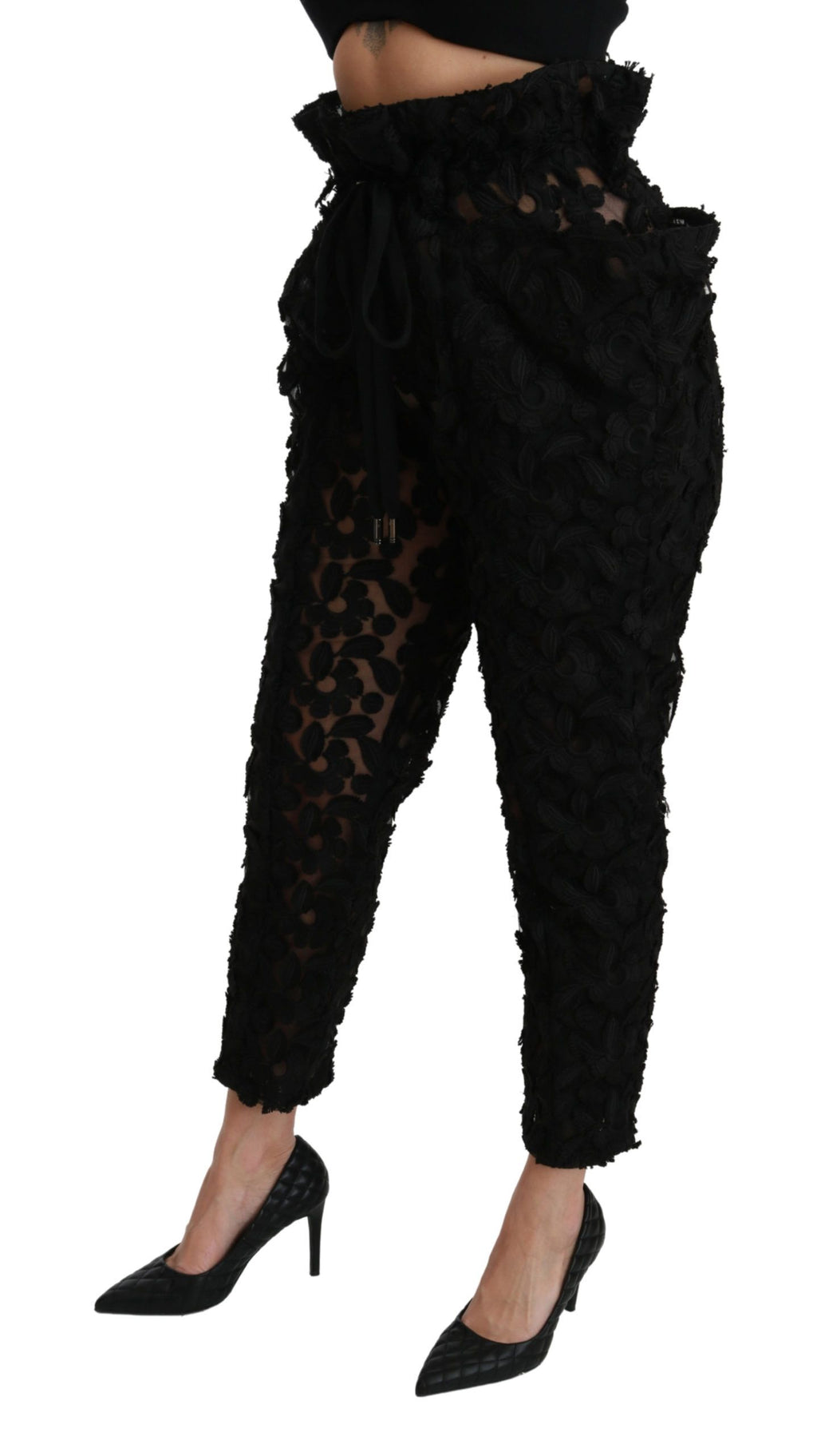 Dolce & Gabbana Black Casual Pants for Women side view