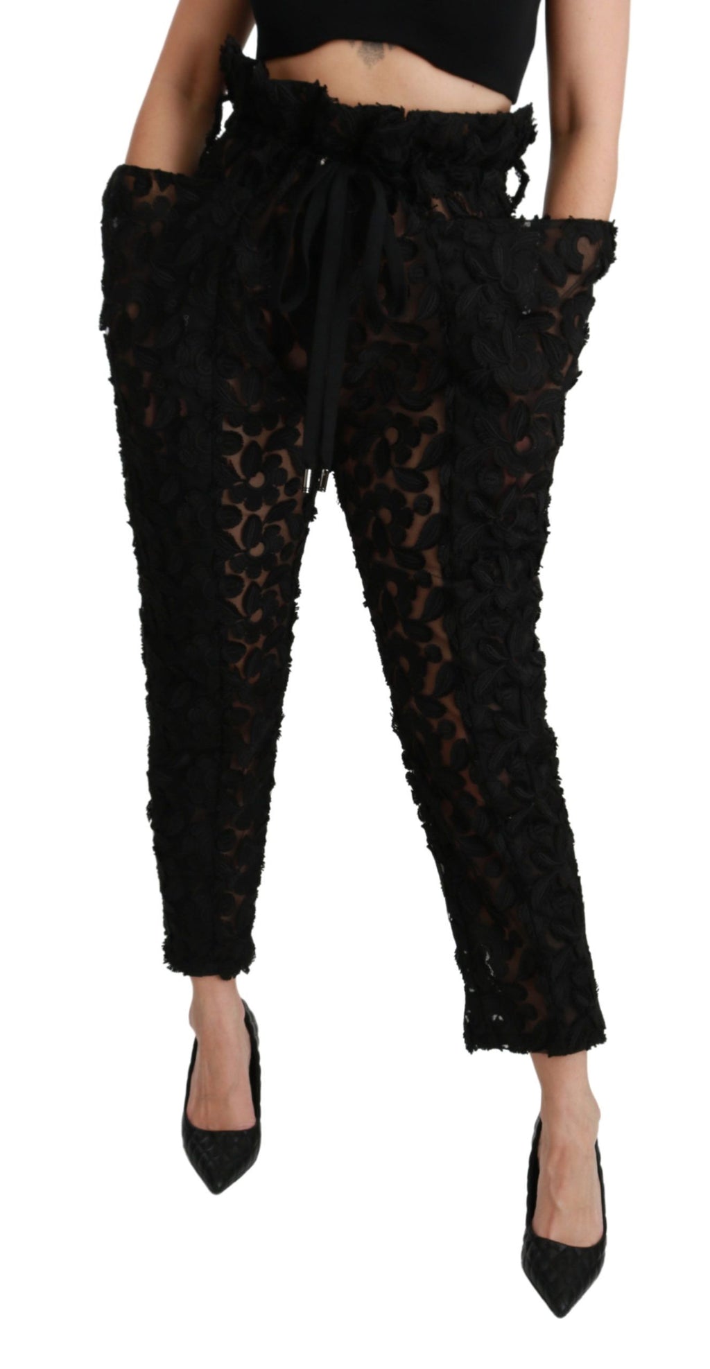 Dolce & Gabbana Black Casual Pants for Women detail view