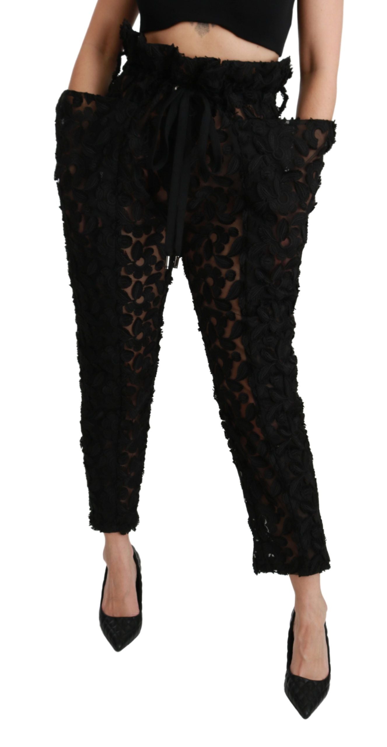 Dolce & Gabbana Black Casual Pants for Women detail view