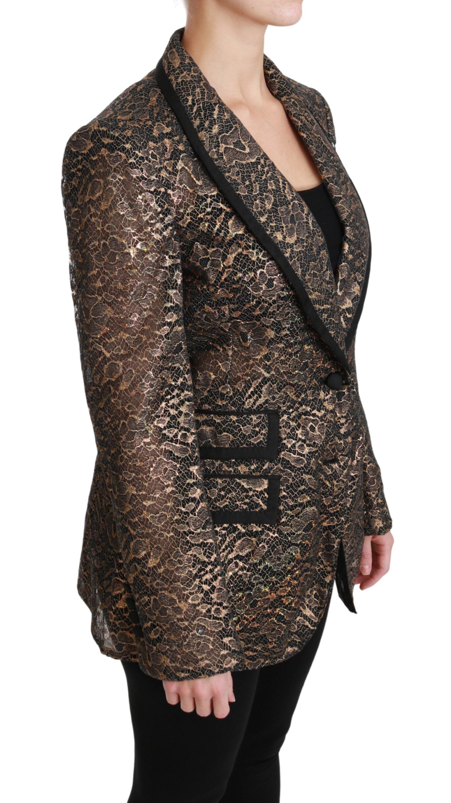 Dolce & Gabbana Gold Blazer for Women alternate view